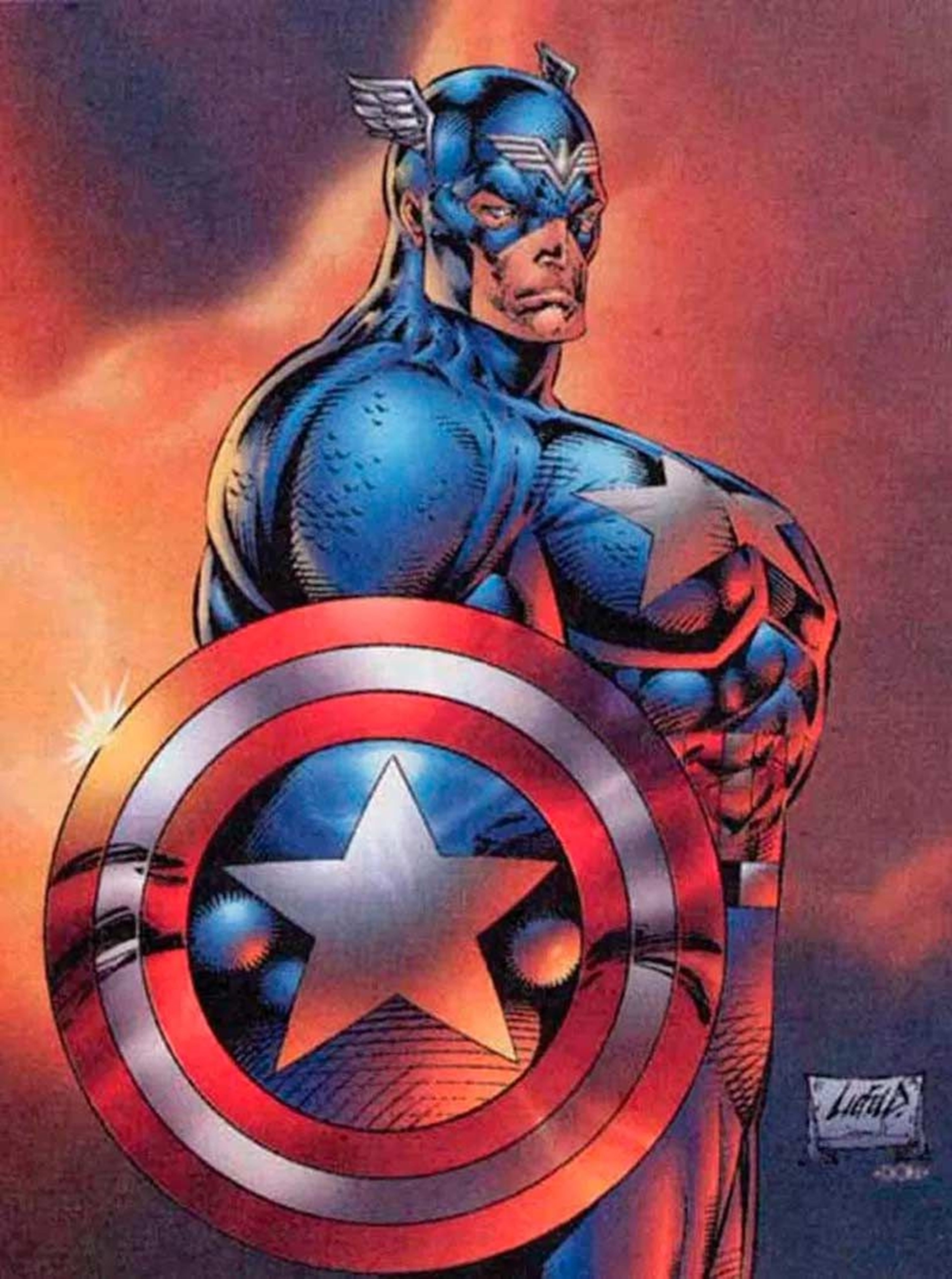 BossLogic dibuja al nuevo Capitán América de Falcon y el Soldado de  Invierno con el "mazado" estilo de Liefeld | Hobby Consolas