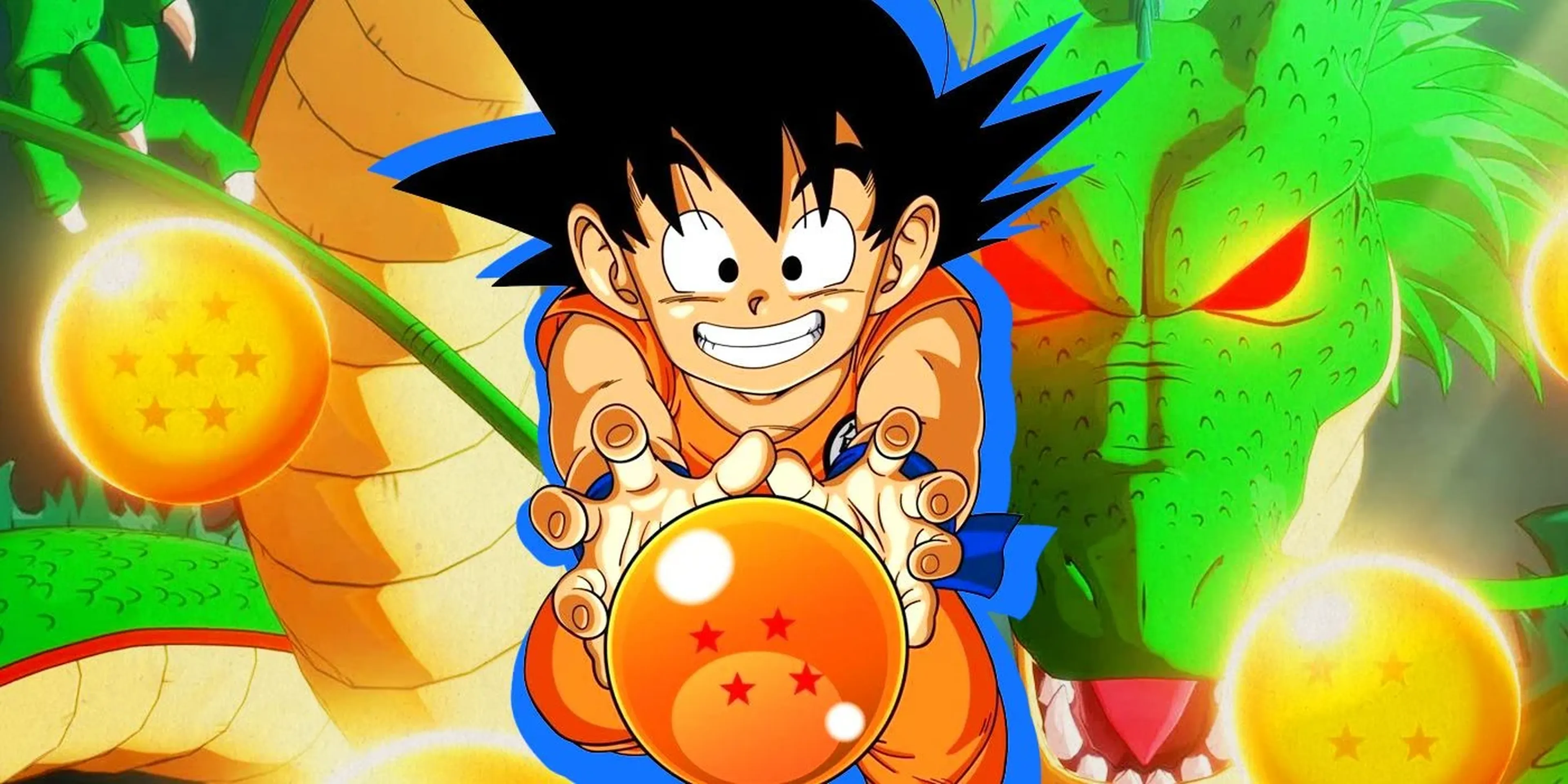 Goku dragon ball anime , cuatro bolas, naranja, dibujos animados,  silueta png