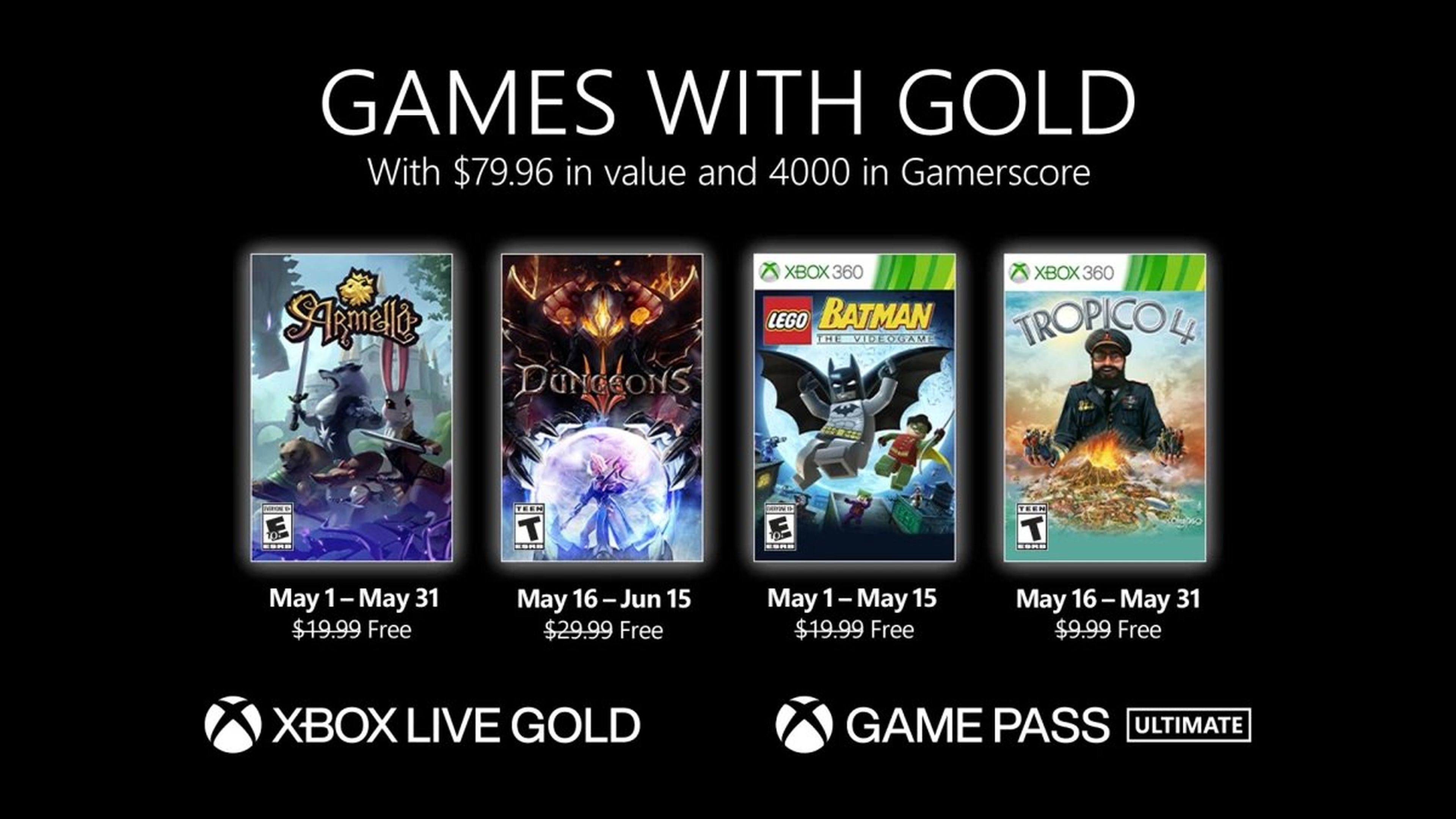 Games with Gold mayo 2021