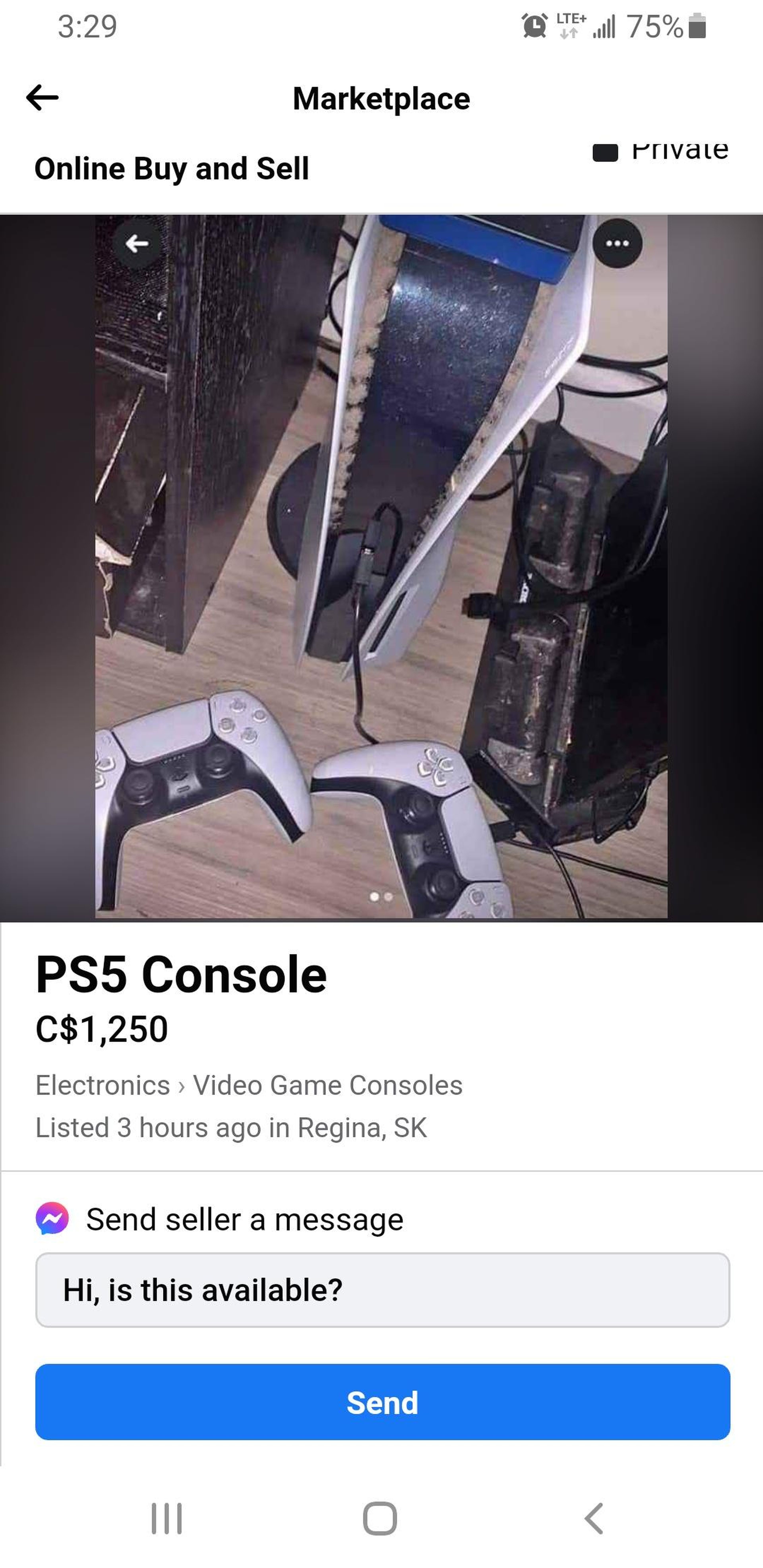 Venta PS5 sucia