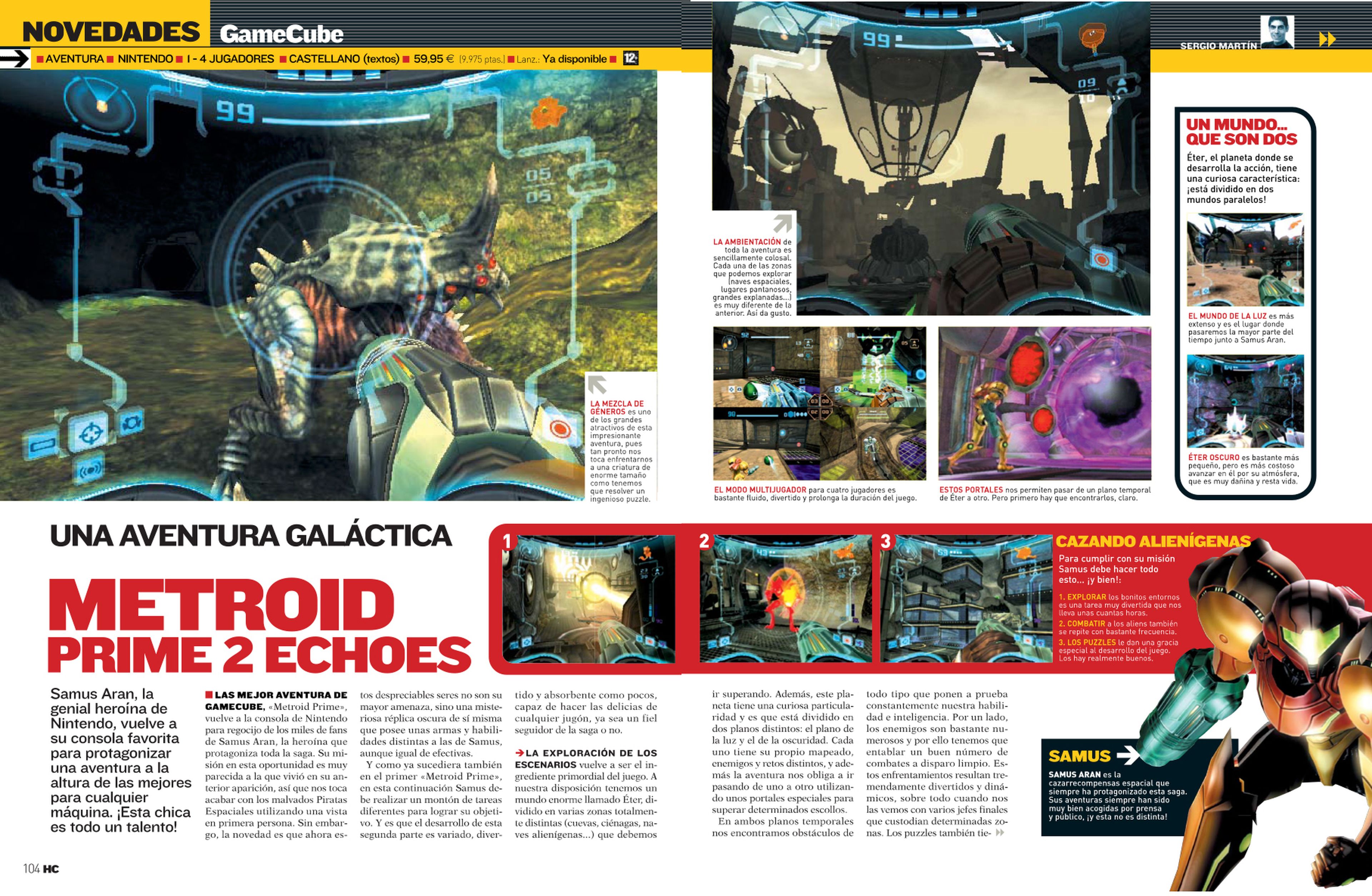 Análisis Metroid Prime 2 den Hobby Consolas