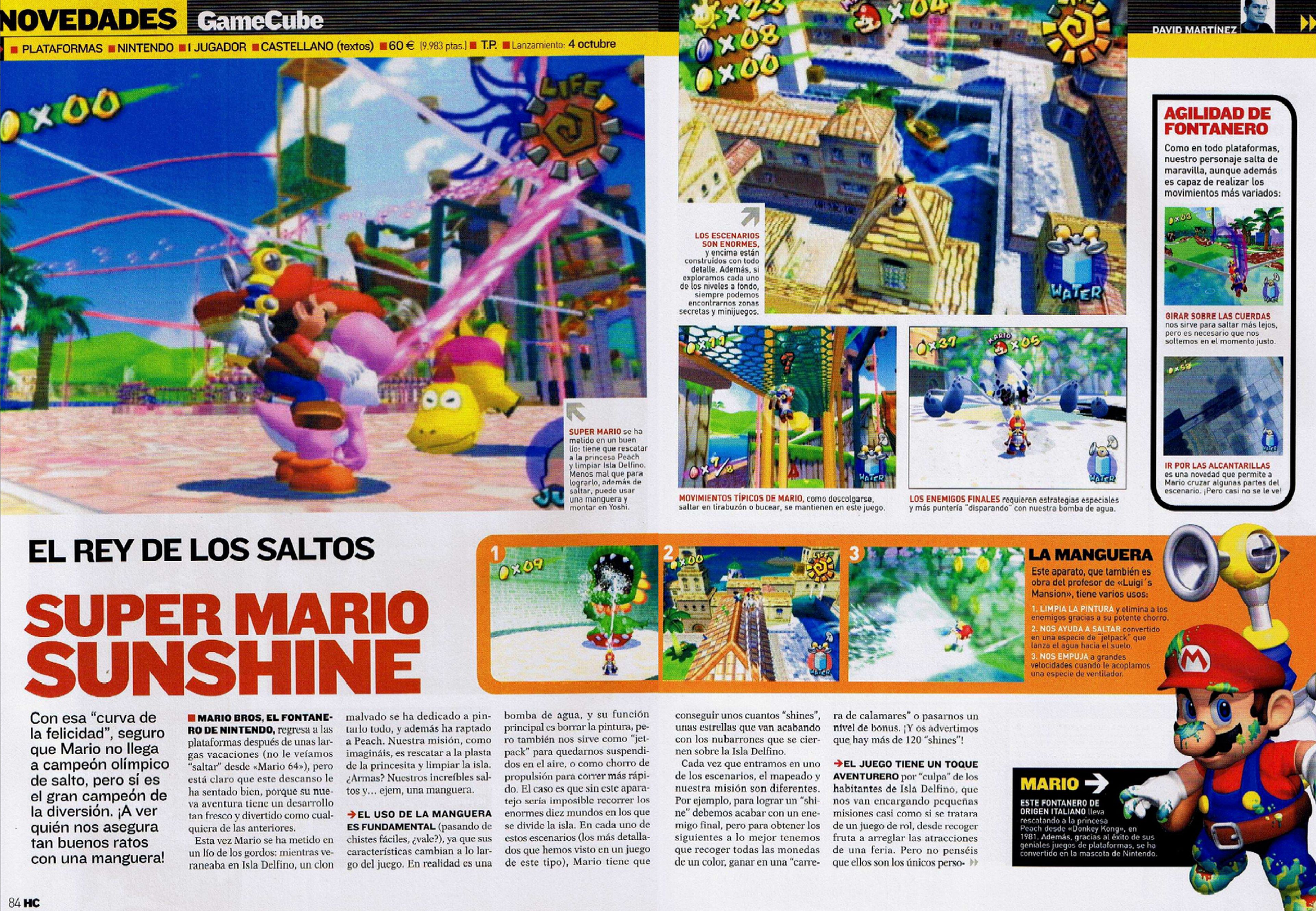 Análisis Super Mario Sunshine en Hobby Consolas