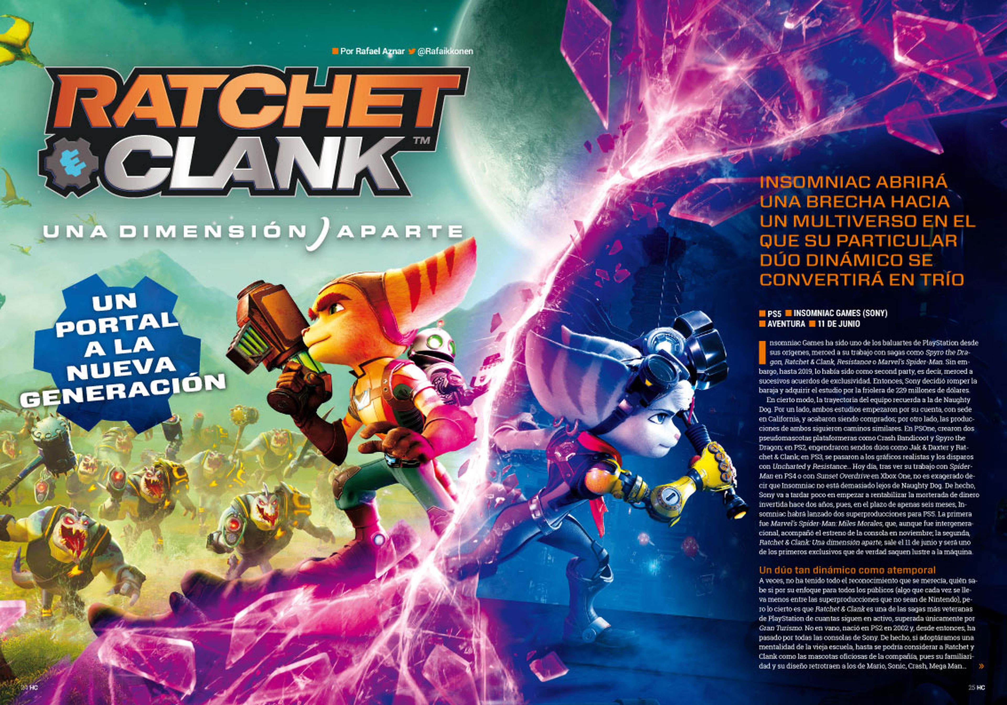 Hobby Consolas 359, a la venta con Ratchet & Clank en portada y en un póster doble