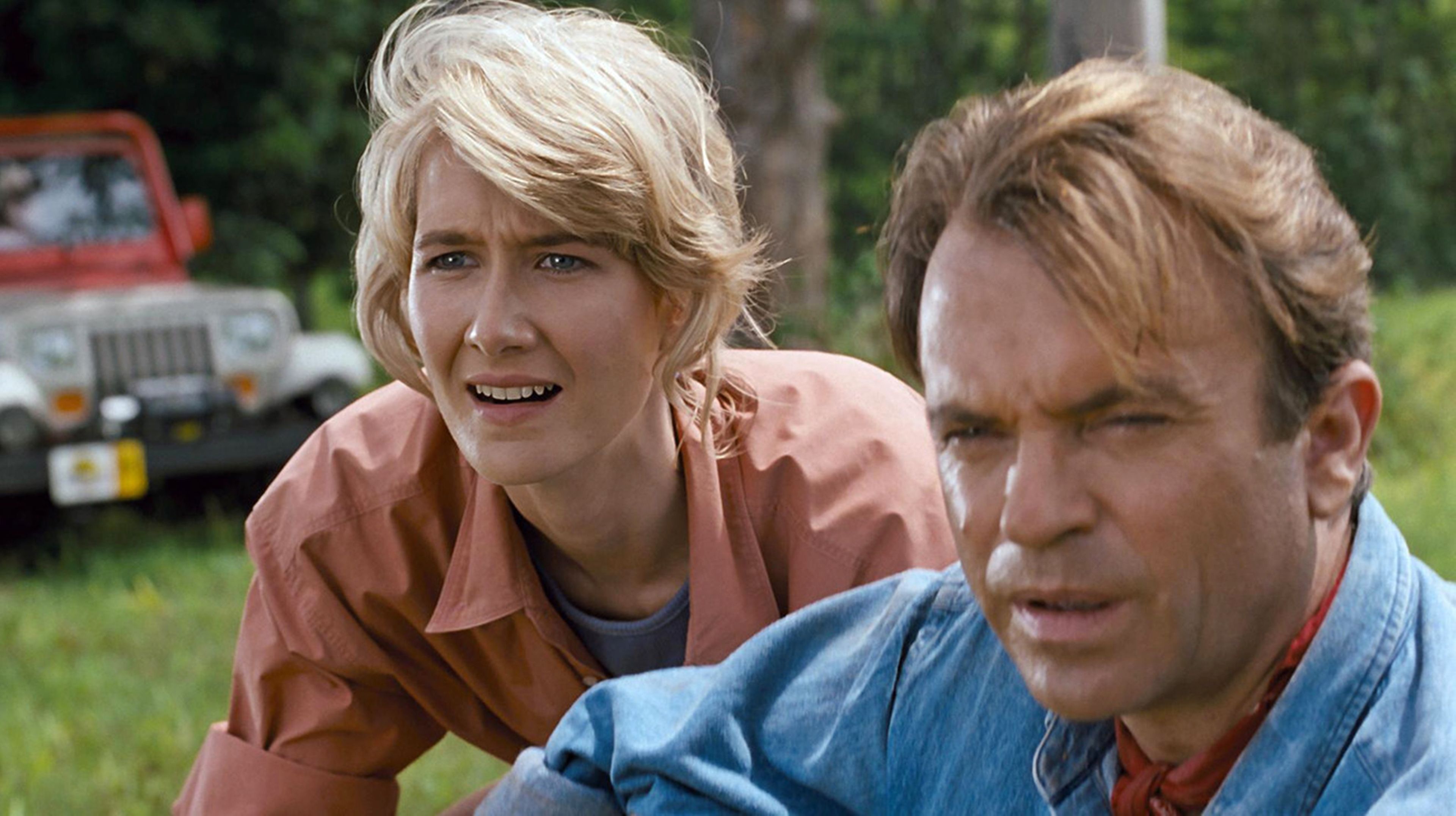 Jurassic Park - Laura Dern y Sam Neill