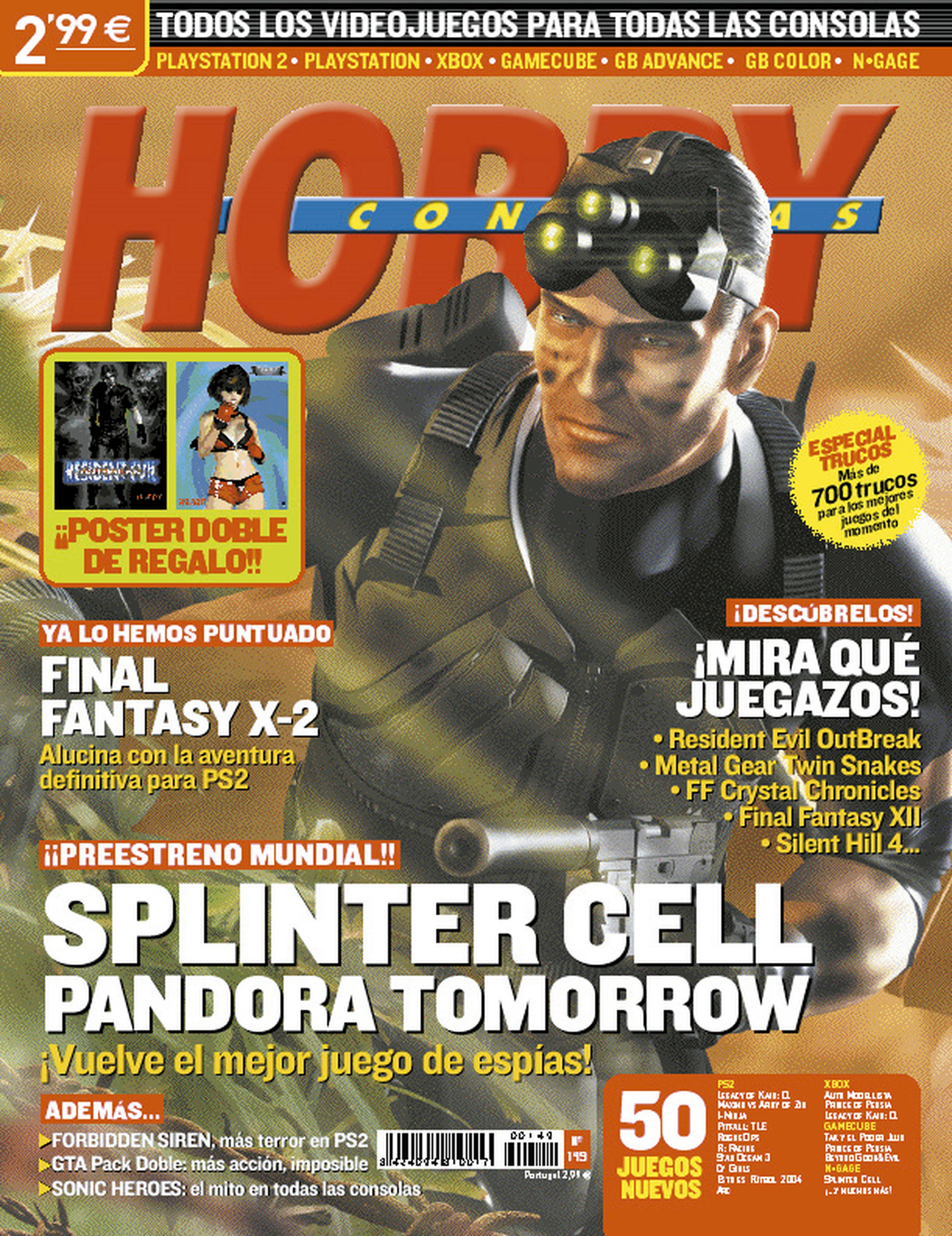 Portada Splinter Cell en Hobby Consolas