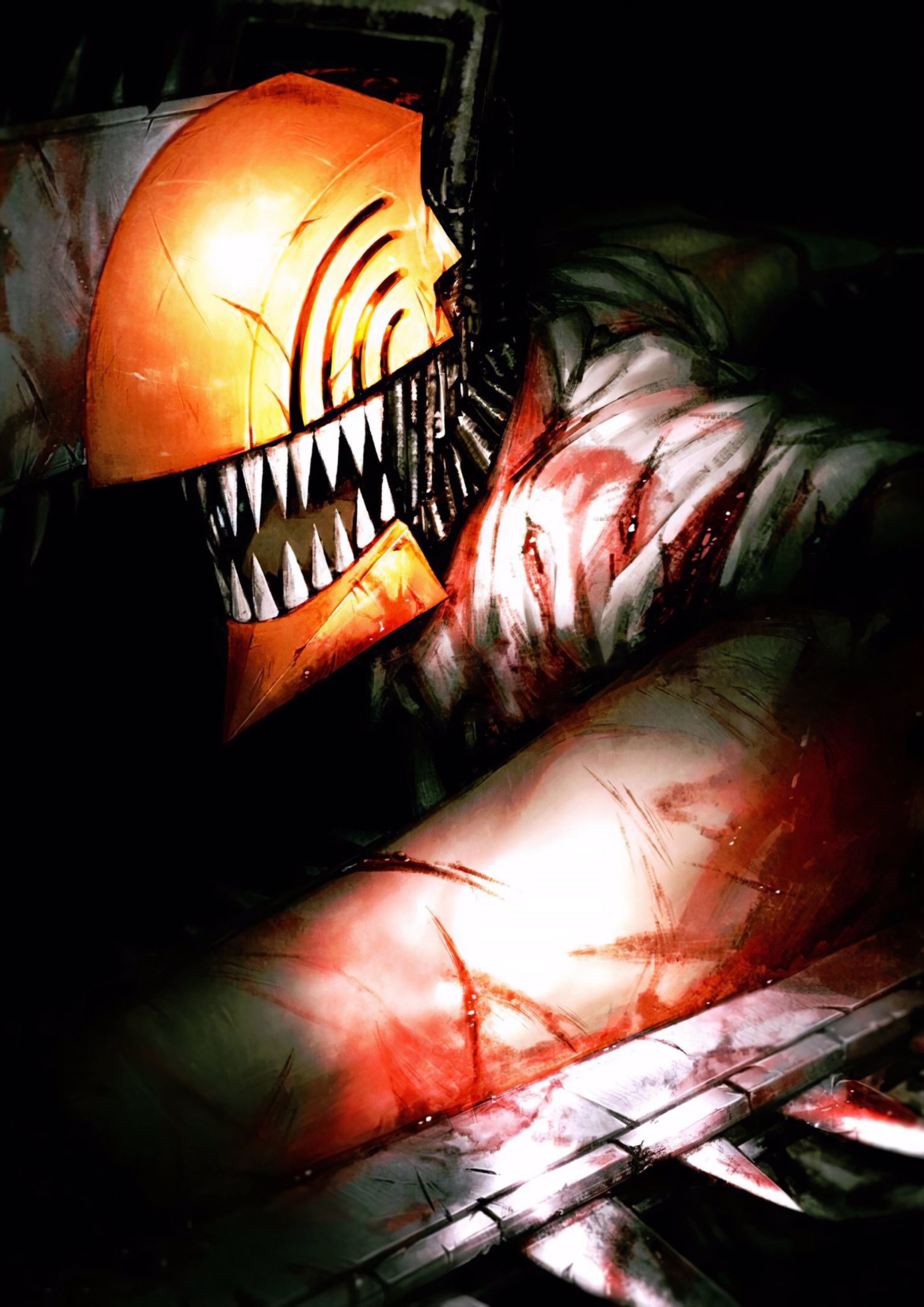 Primer póster de la serie de anime Chainsaw Man