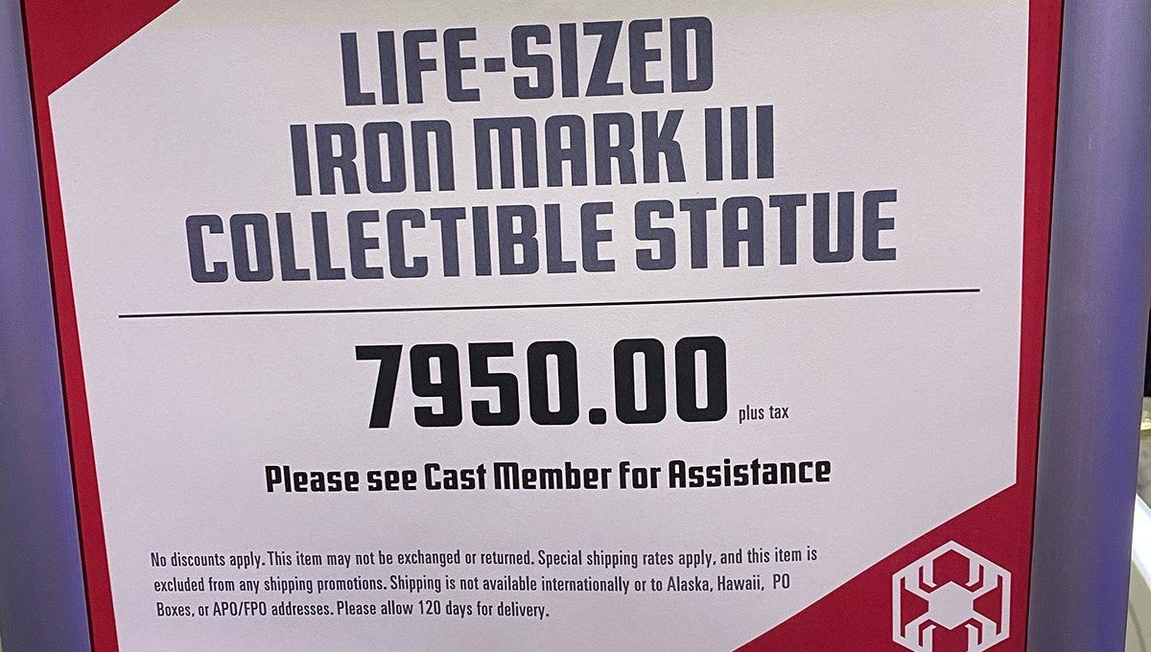 Cartel de las estatuas a escala 1:1 de Iron Man