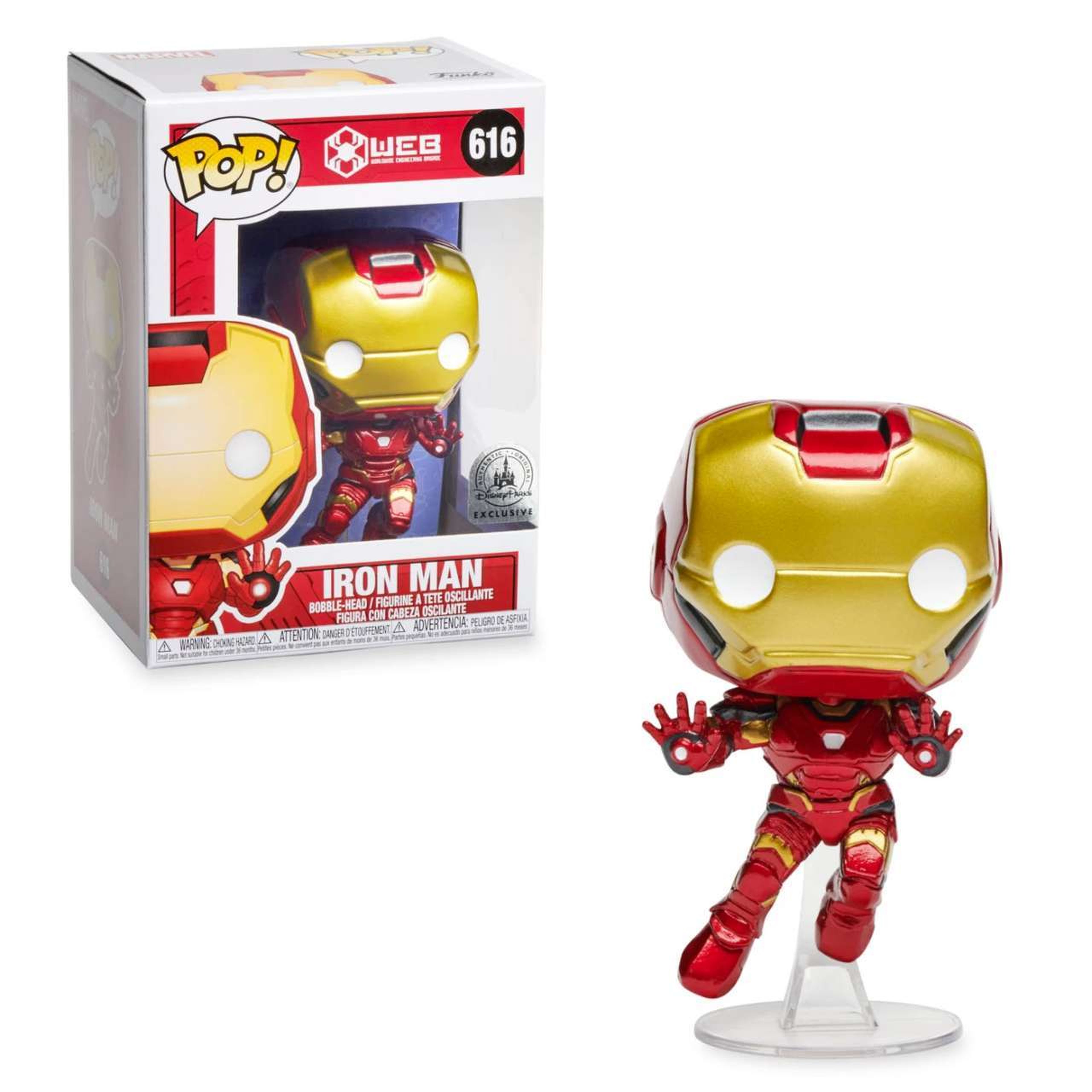 Funko Pop! de Iron Man exclusivo de Avengers Campus