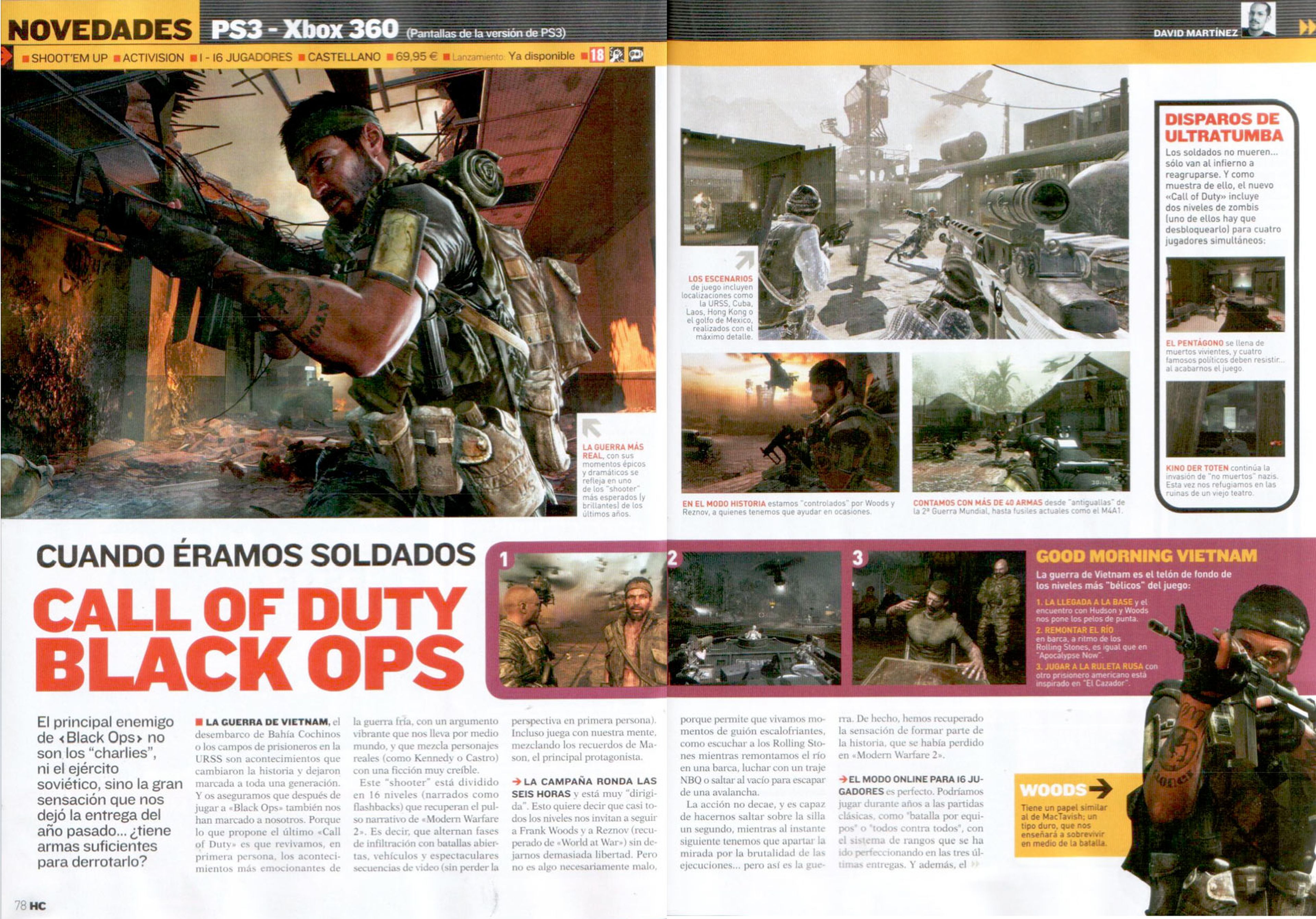 Análisis Call of Duty Black Ops en Hobby Consolas