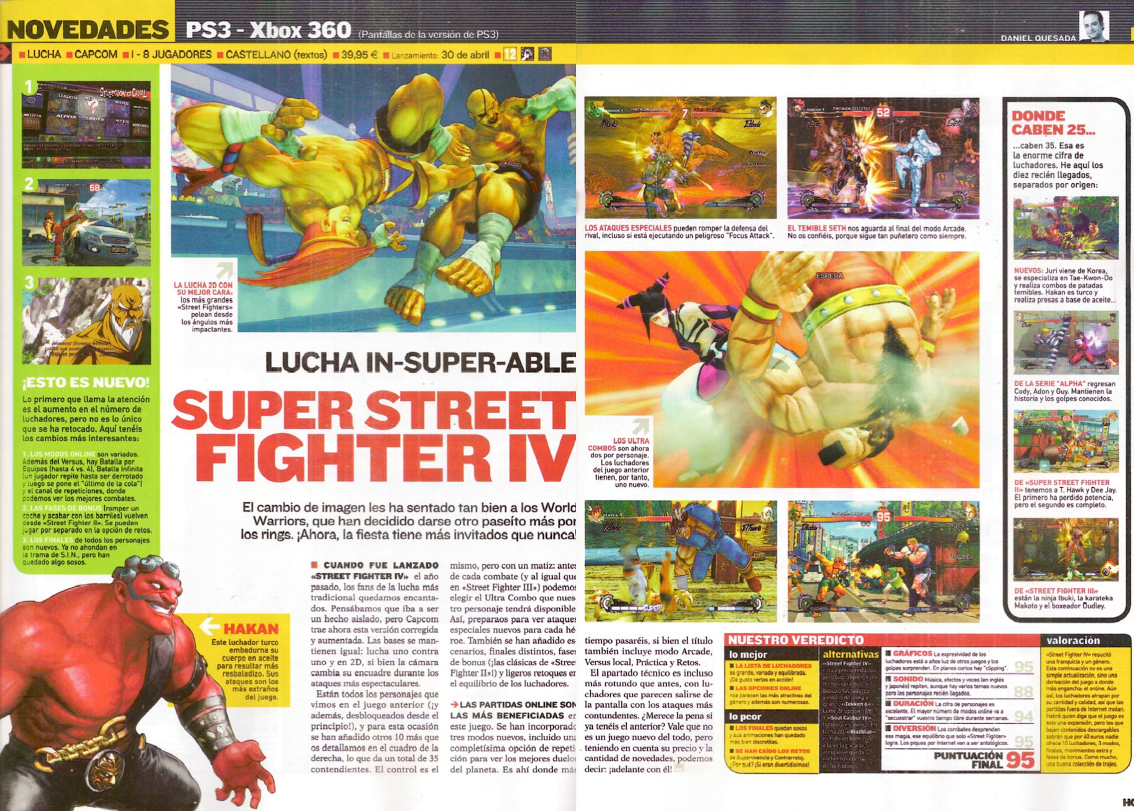 Análisis Super Street Fighter IV en Hobby Consolas