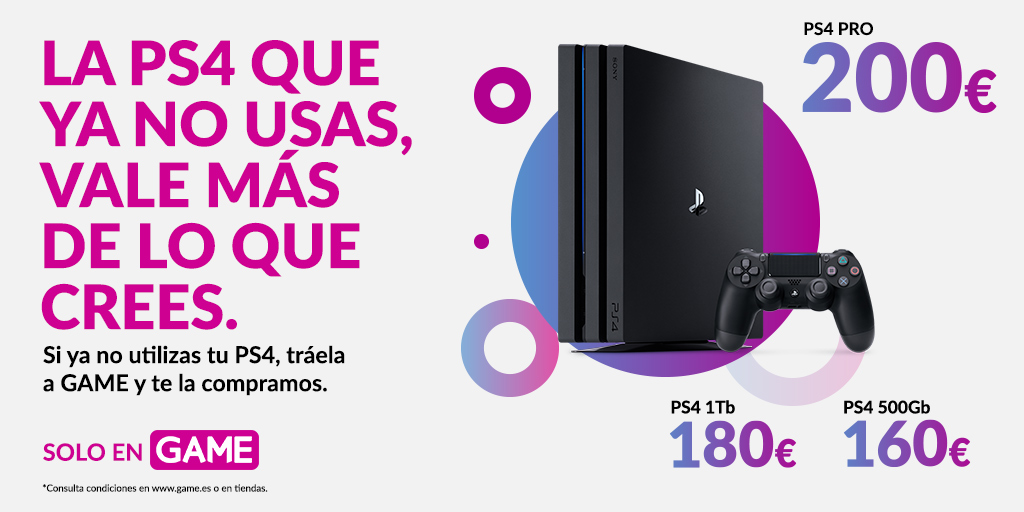 Cambia O Vende Tu PS4 En GAME Y Consigue Packs De Mandos Y Juegos Para PS5