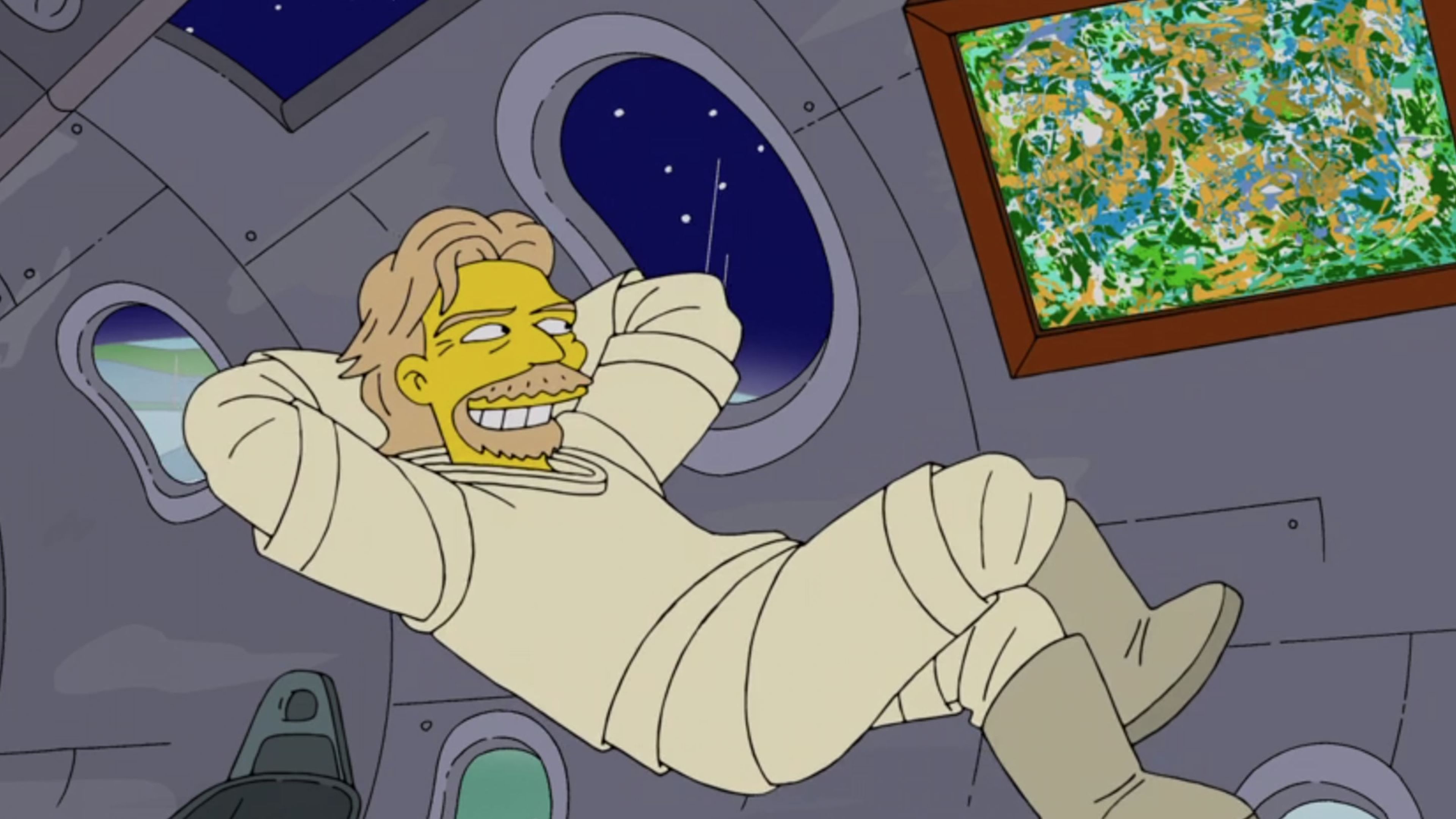 Los Simpson - Richard Branson en el espacio