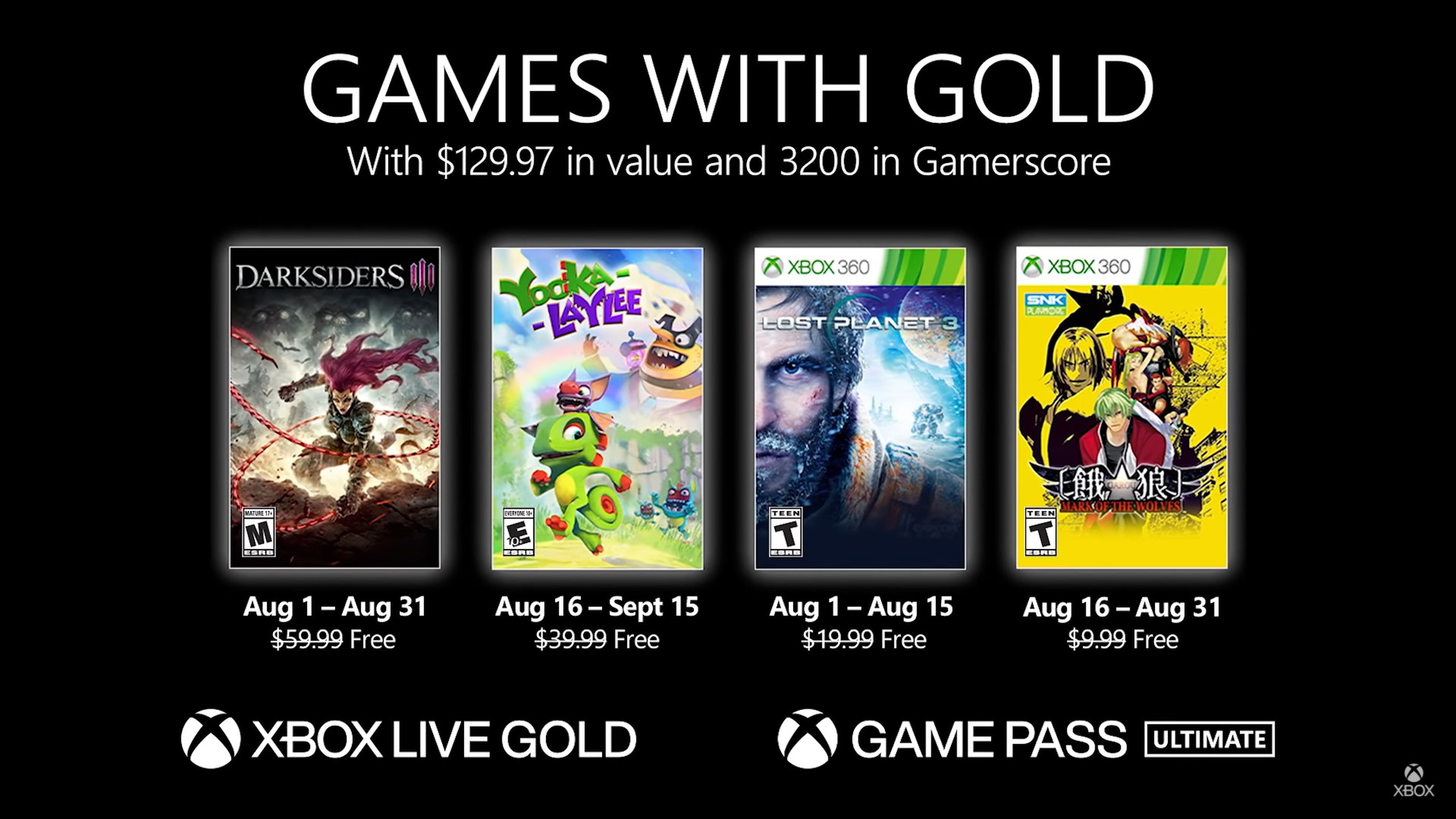 Xbox Games with Gold 2021