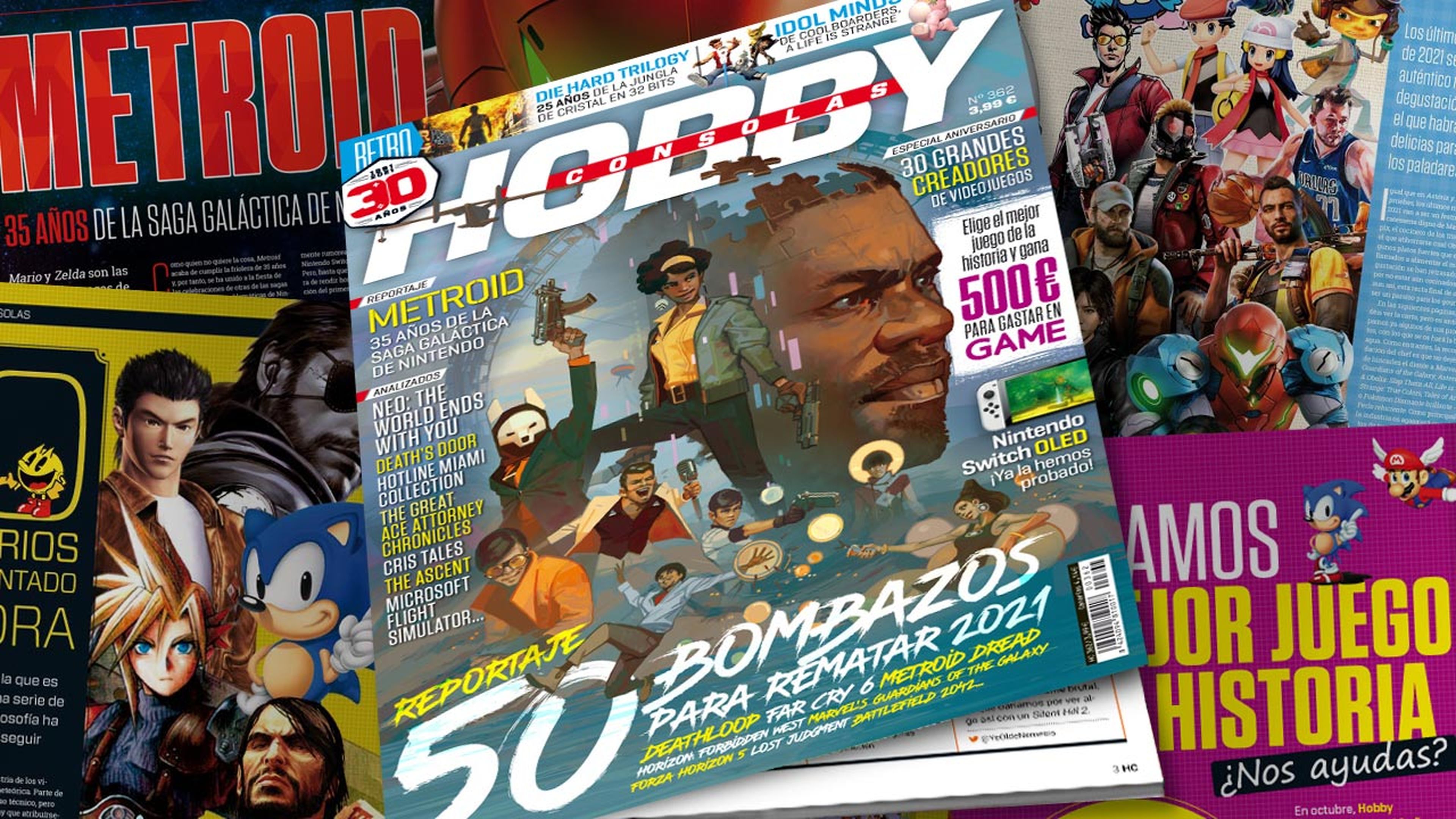Hobby Consolas 362, a la venta con Deathloop en portada y un reportaje de 50 juegazos para la recta final de 2021