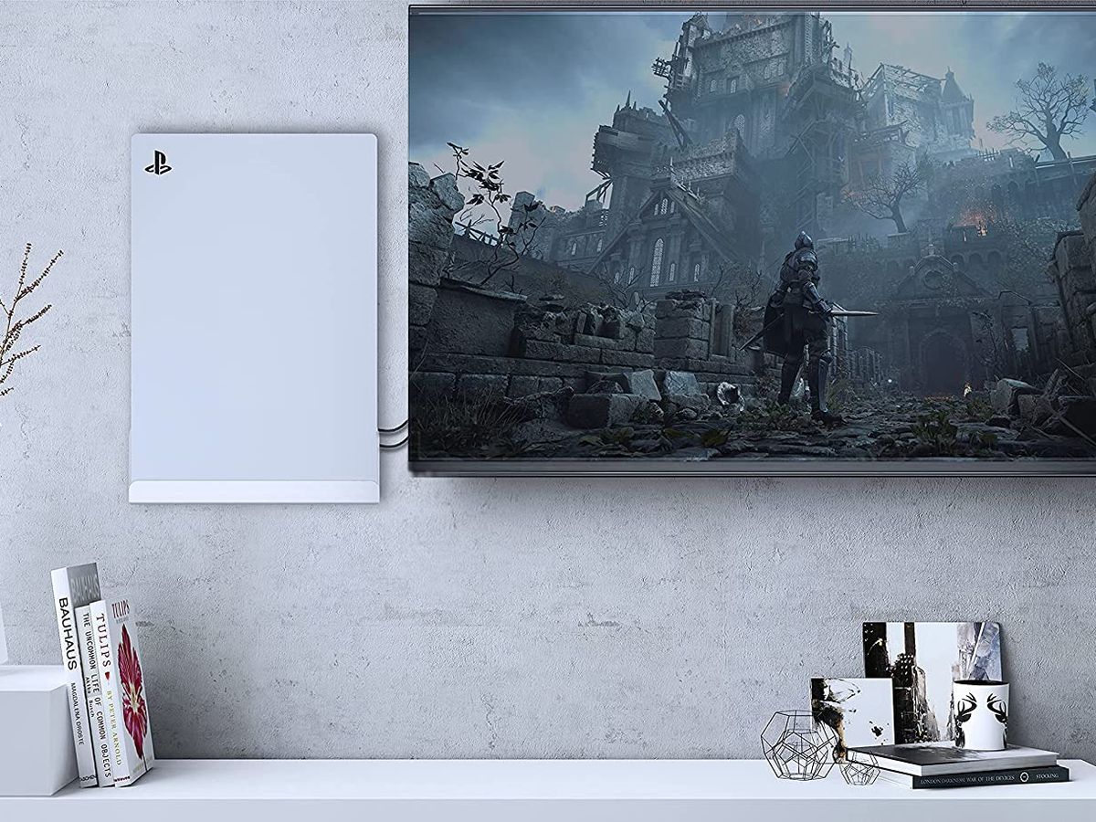 Cuelga tu PS5 a la pared con el soporte de moda y ahorra espacio en tu  salón
