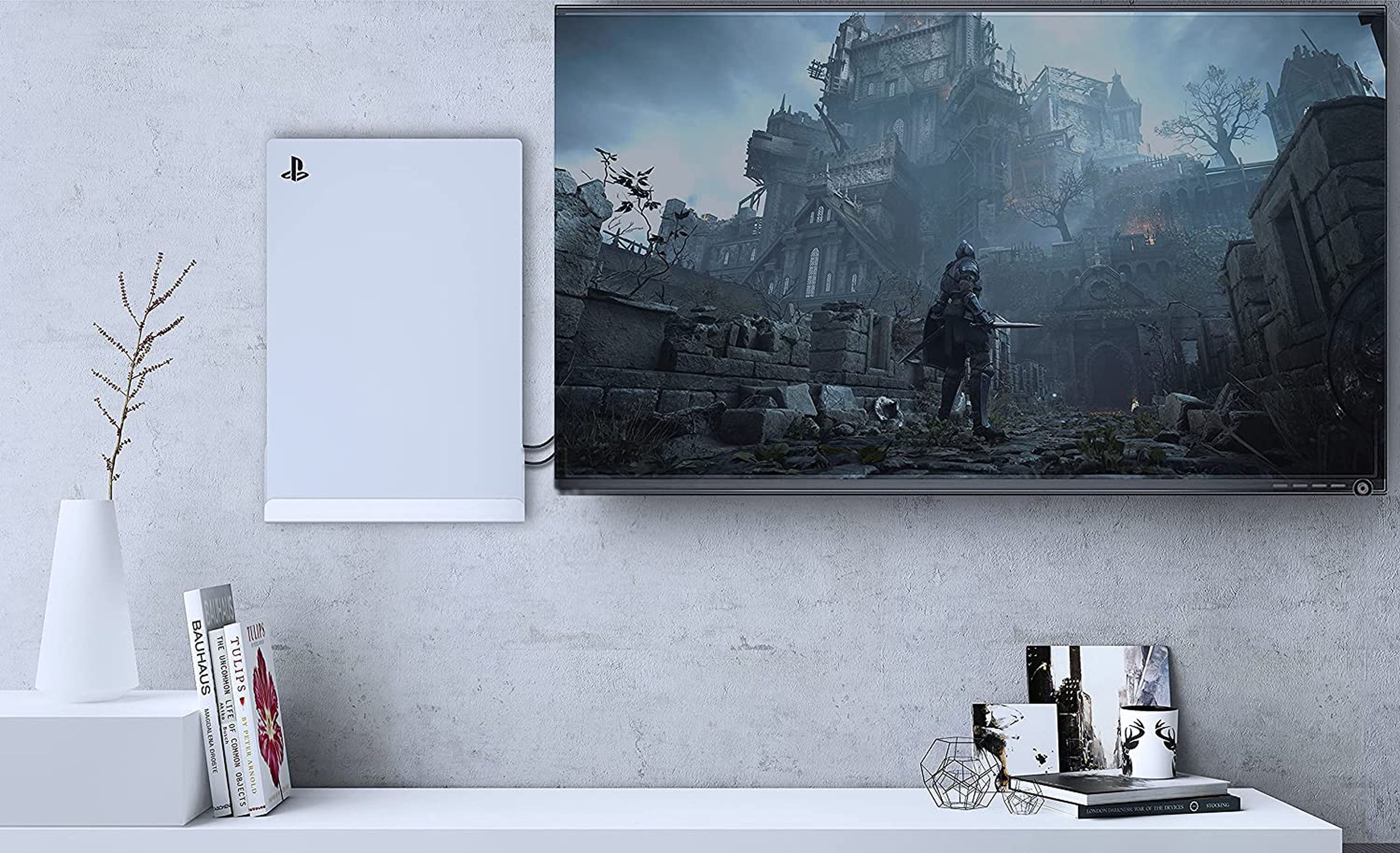 Cuelga tu PS5 a la pared con el soporte de moda y ahorra espacio en tu  salón
