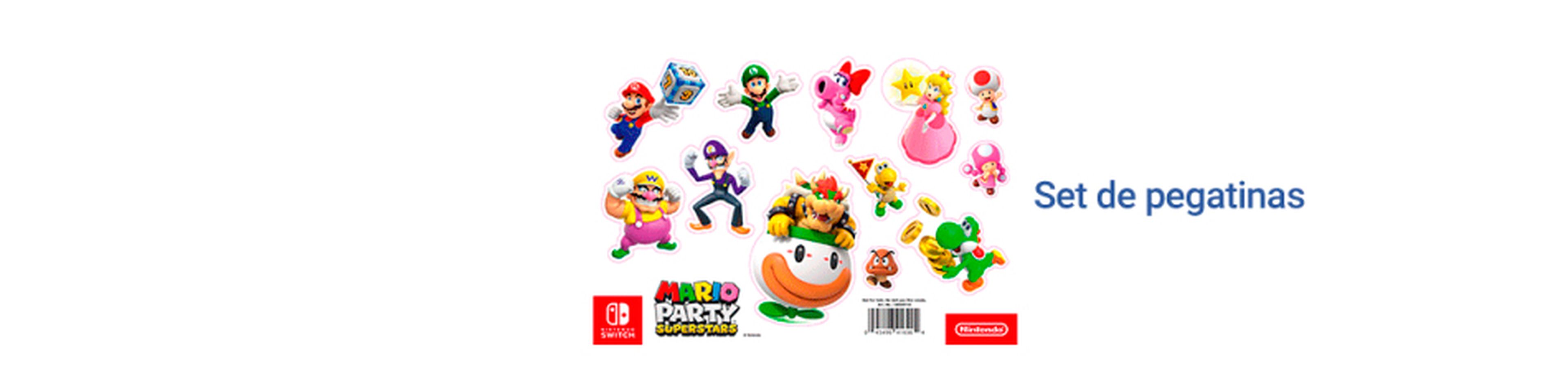 Mario Party Superstars pegatinas otras tiendas