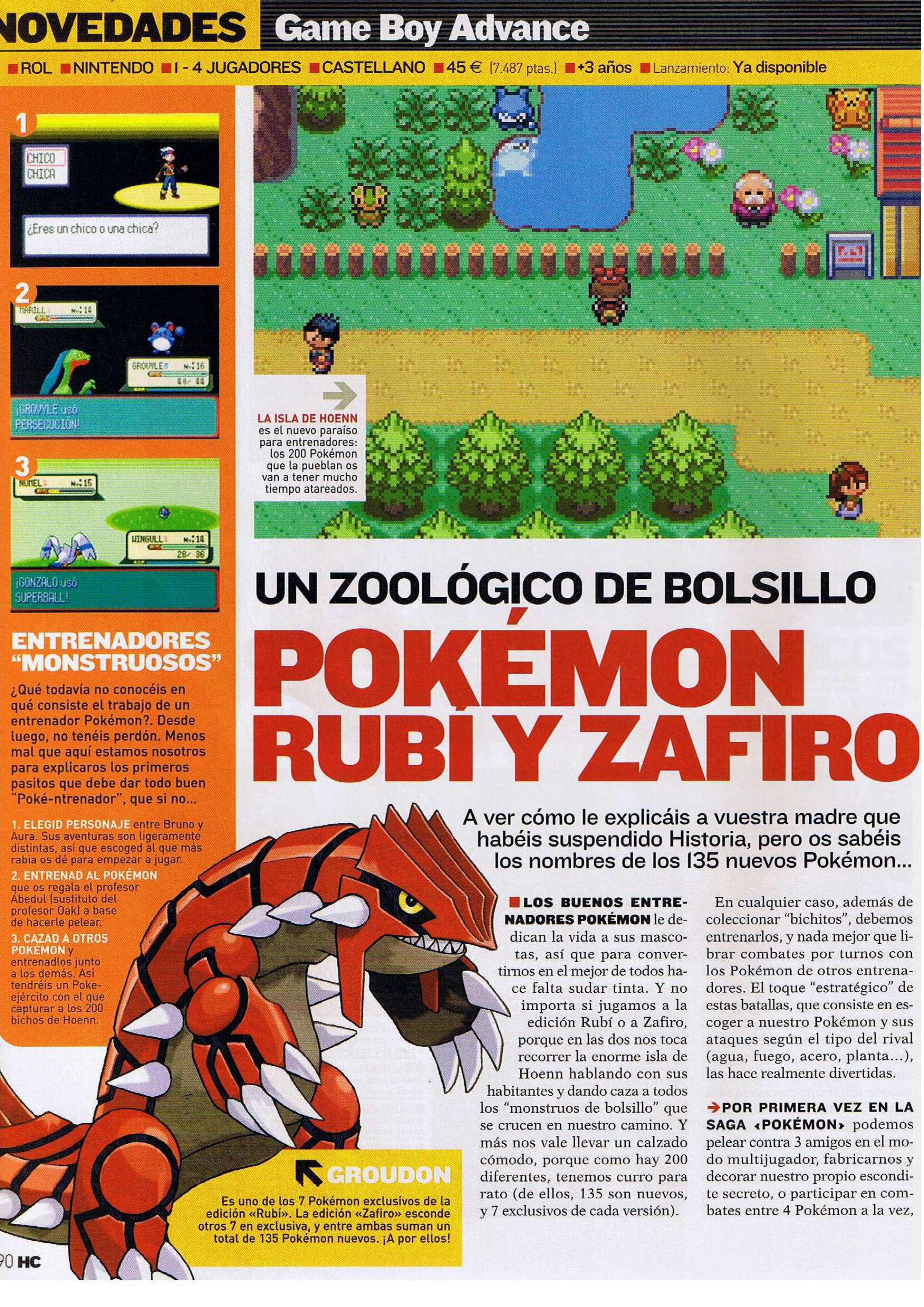 Pokémon Rubí - Zafiro