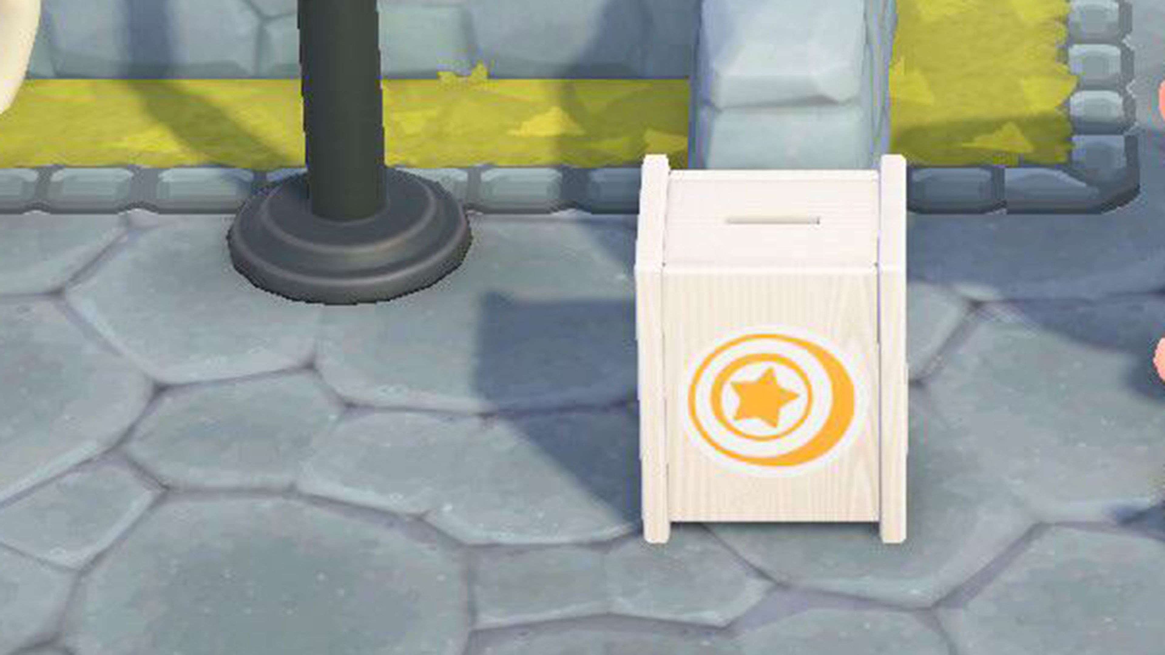 Caja donativos Animal Crossing New Horizons