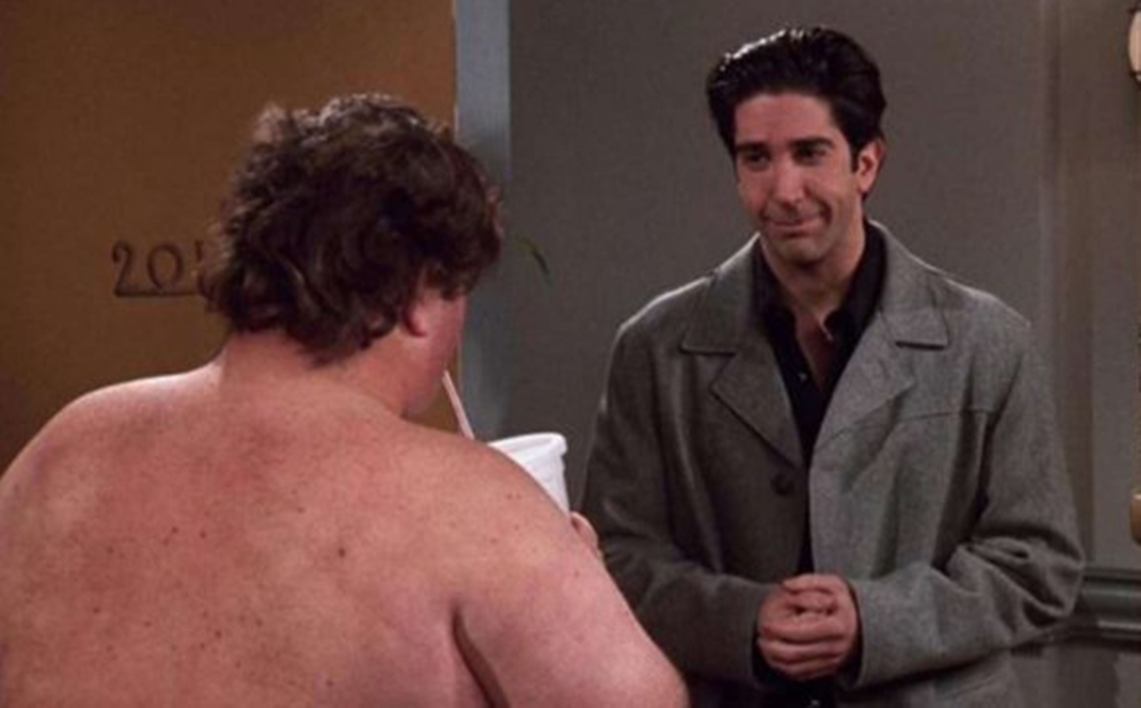 Friends - Ross con el tío feo desnudo