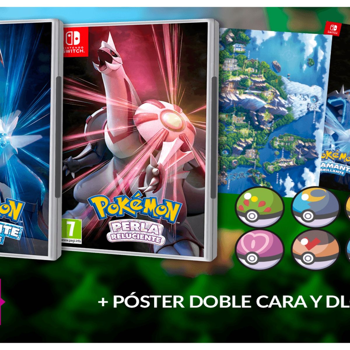 Pokémon Diamante B./Perla R. Pack Doble : : Videojuegos