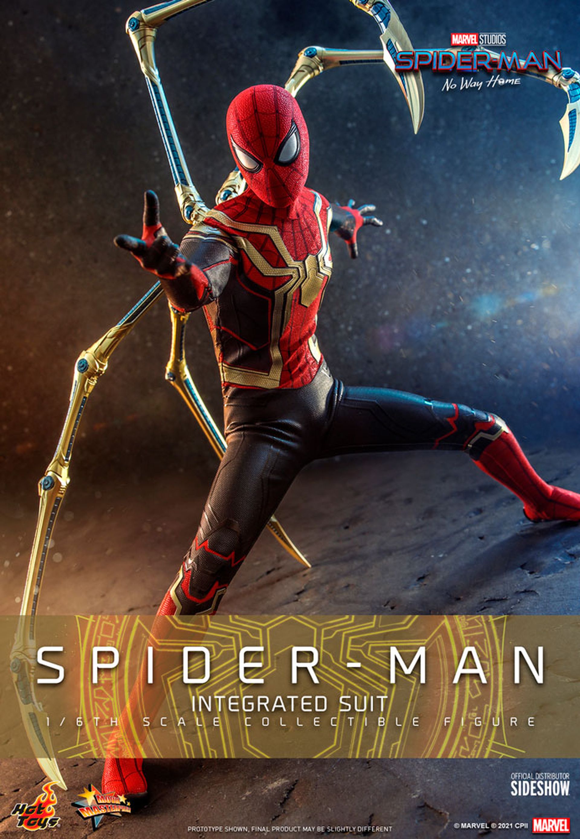 Spider-Man: No Way Home - Figura de Hot Toys del traje integrado