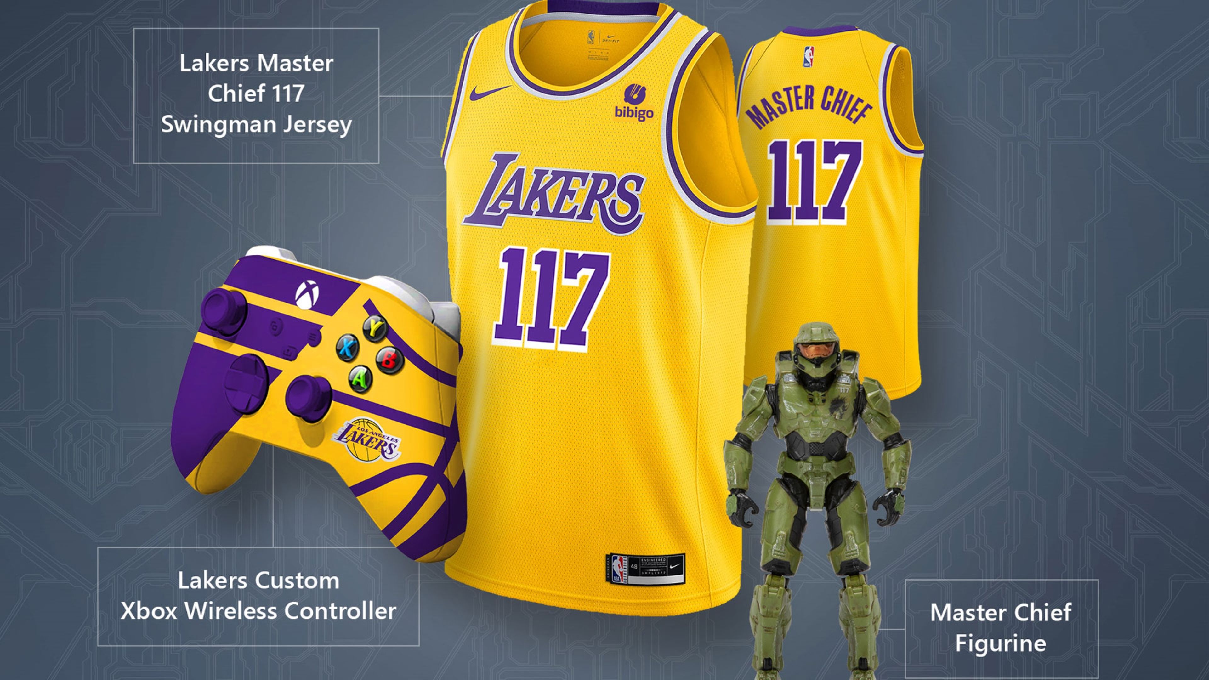 Bundle Xbox con Halo LA Lakers