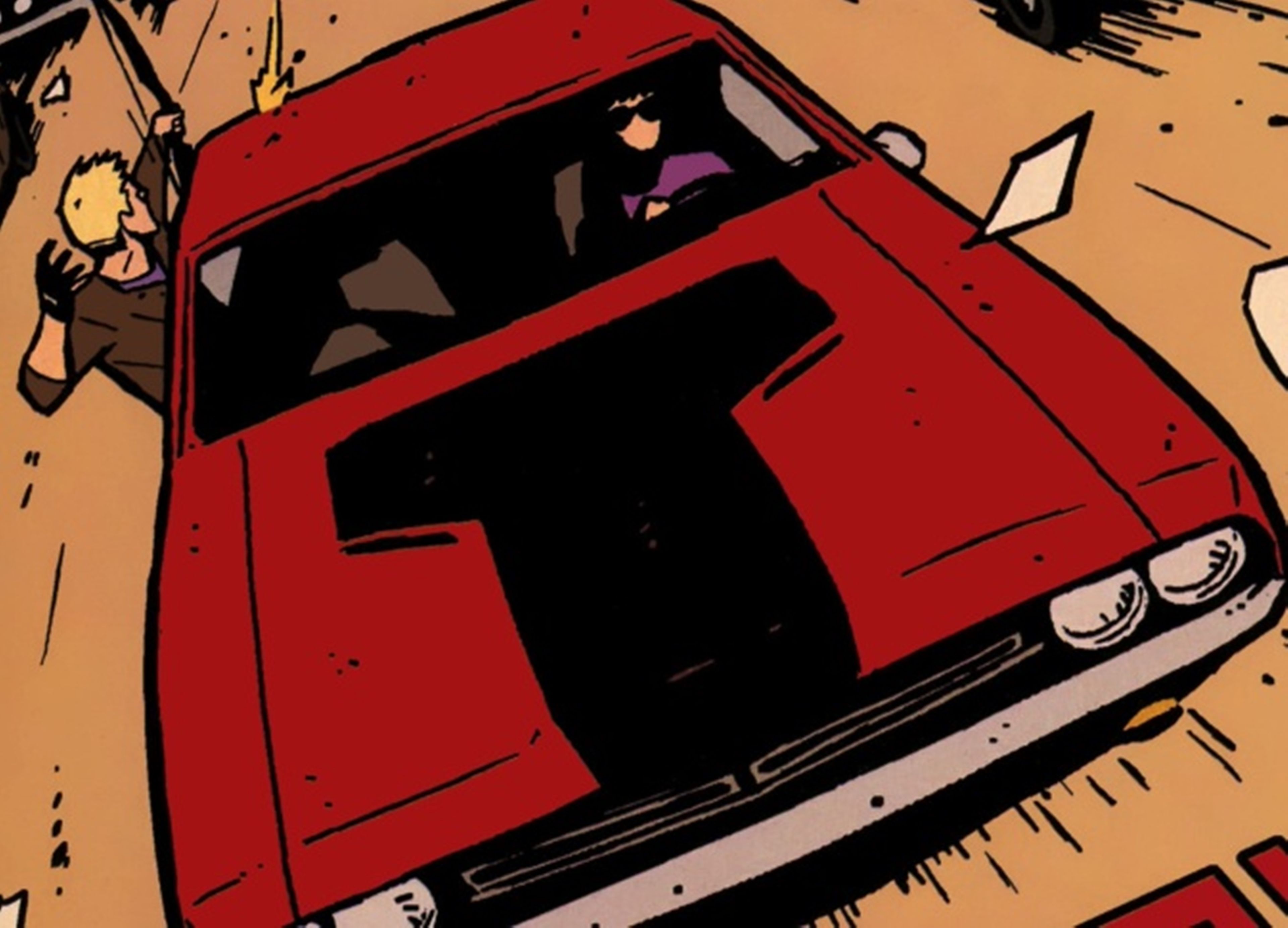 El Dodge Challenger de Ojo de Halcón en los cómics de Marvel