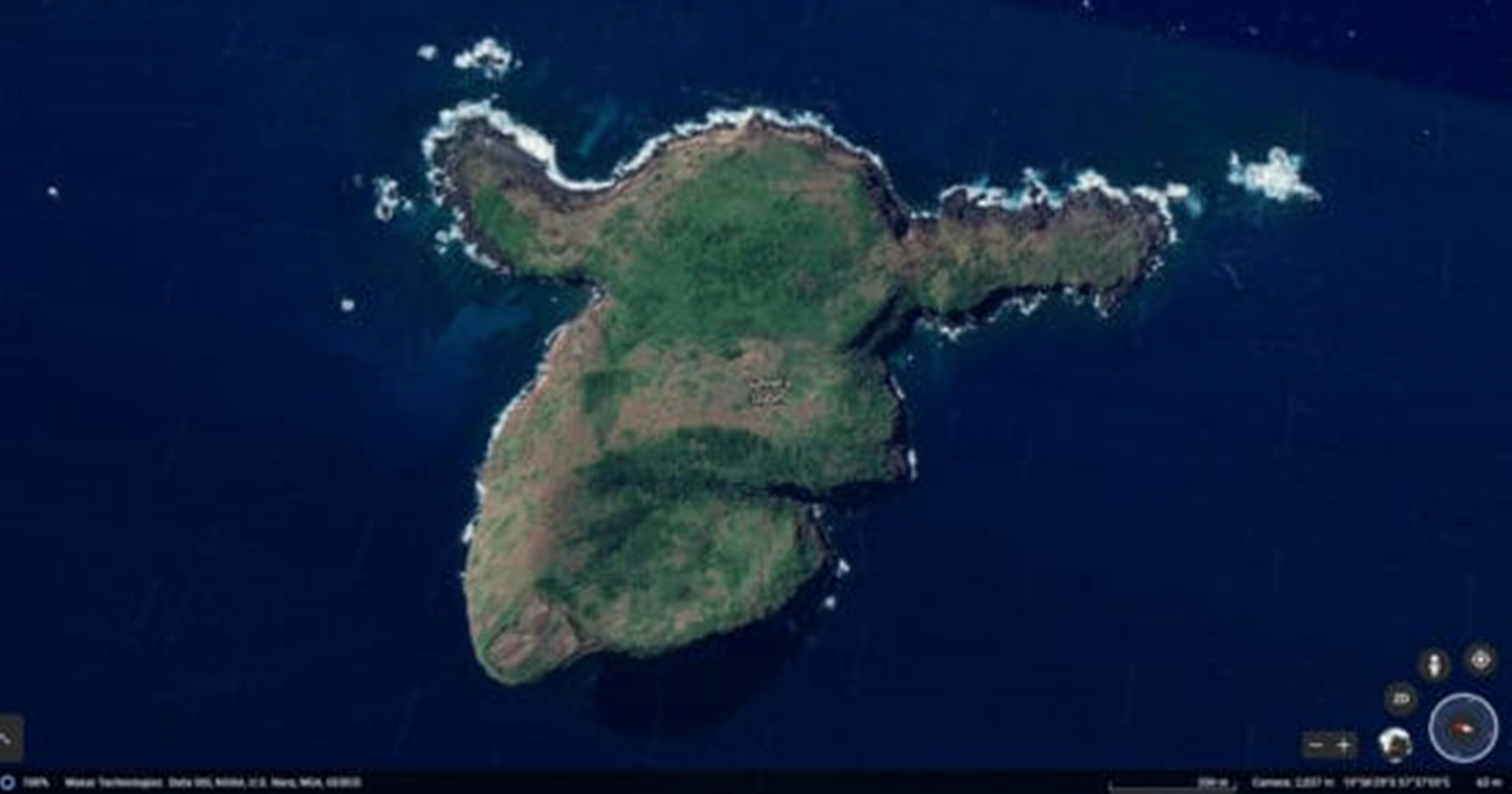 Gunner's Quoin, la isla que se "parece" a Grogu de la serie The Mandalorian