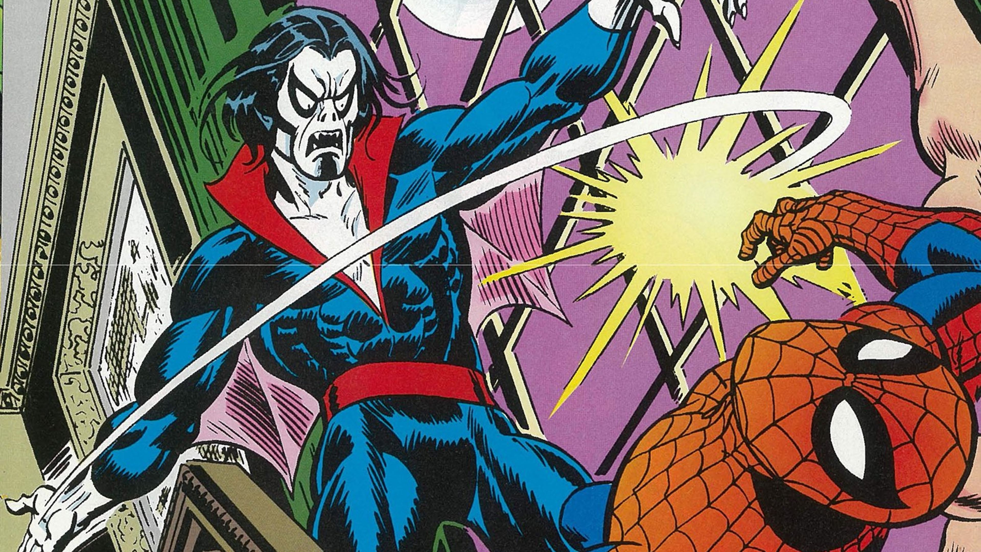 Primer enfrentamiento entre Spider-Man y Morbius