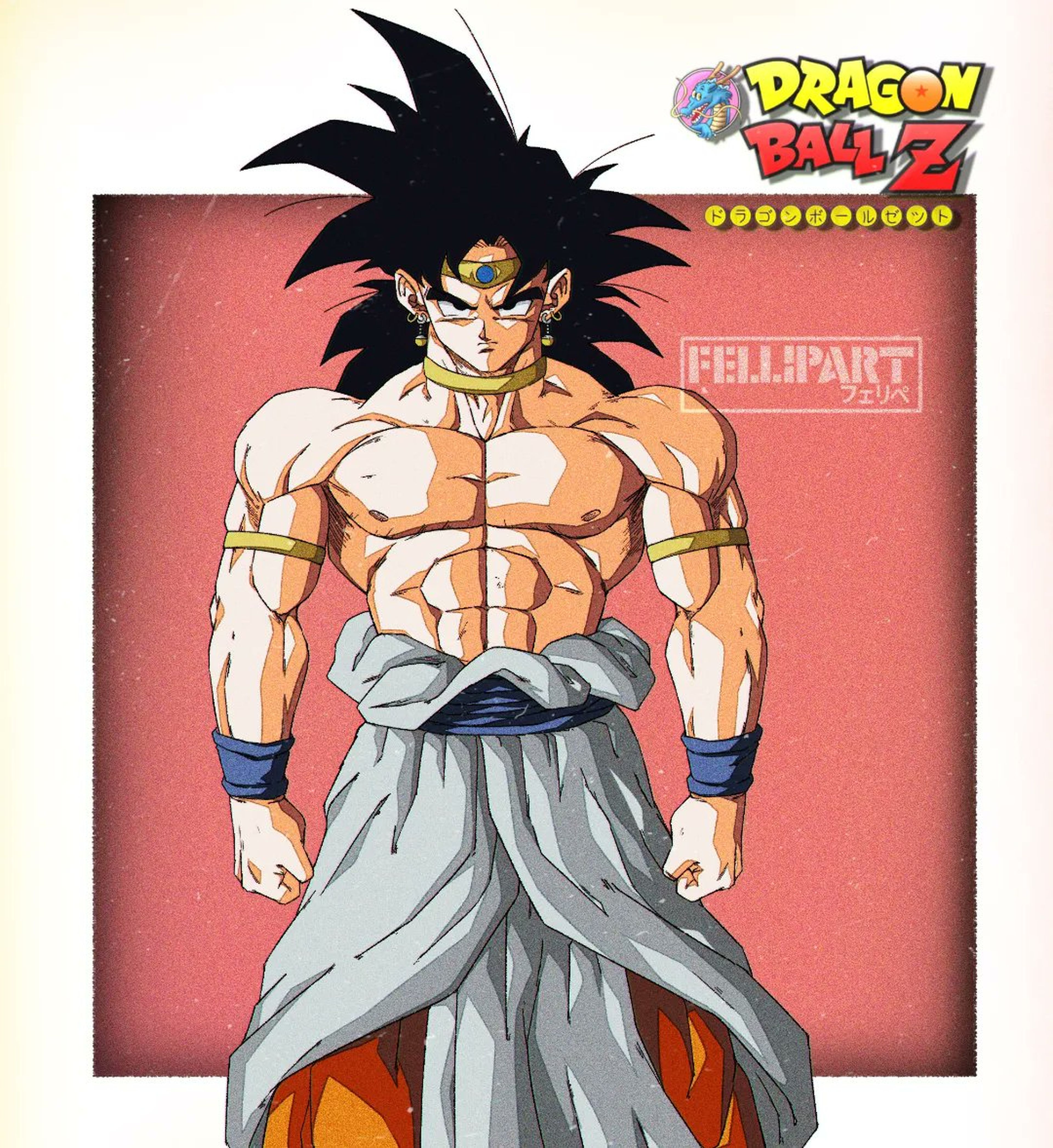 Dragon Ball Z - Así es la impresionante fusión de Goku y Broly de los años 90 creada por un artista
