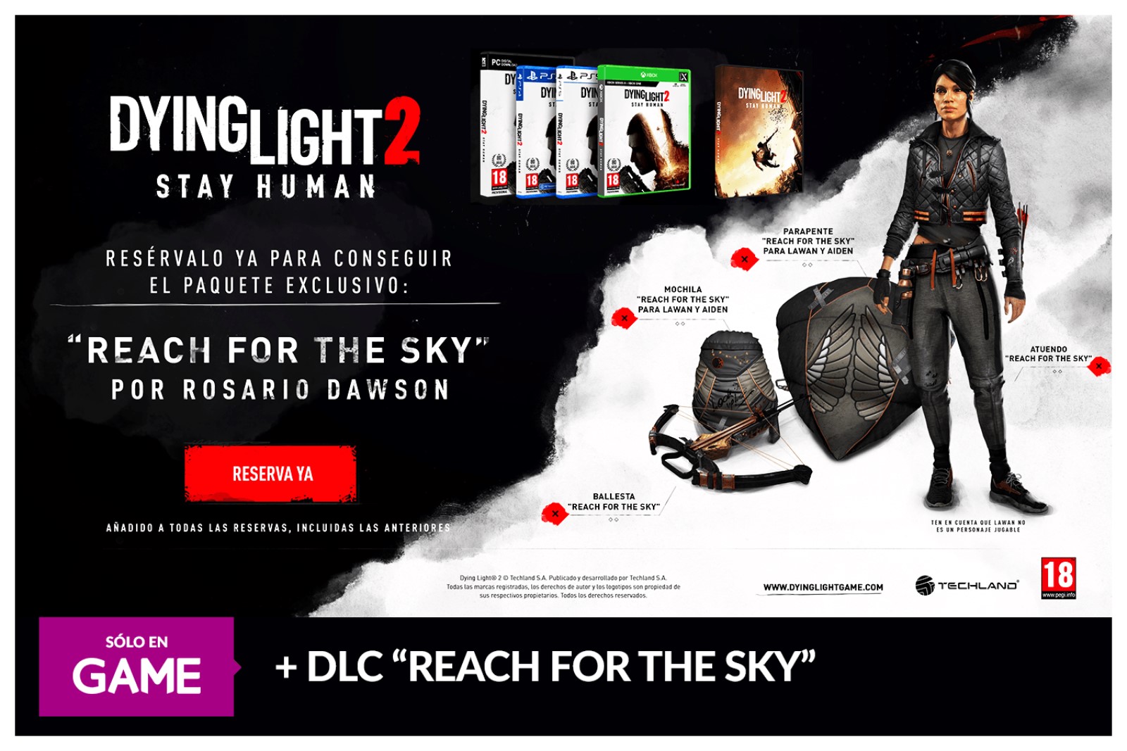 Reservar Dying Light 2 en GAME viene con regalos exclusivos: consigue un  póster y dos DLC gratis