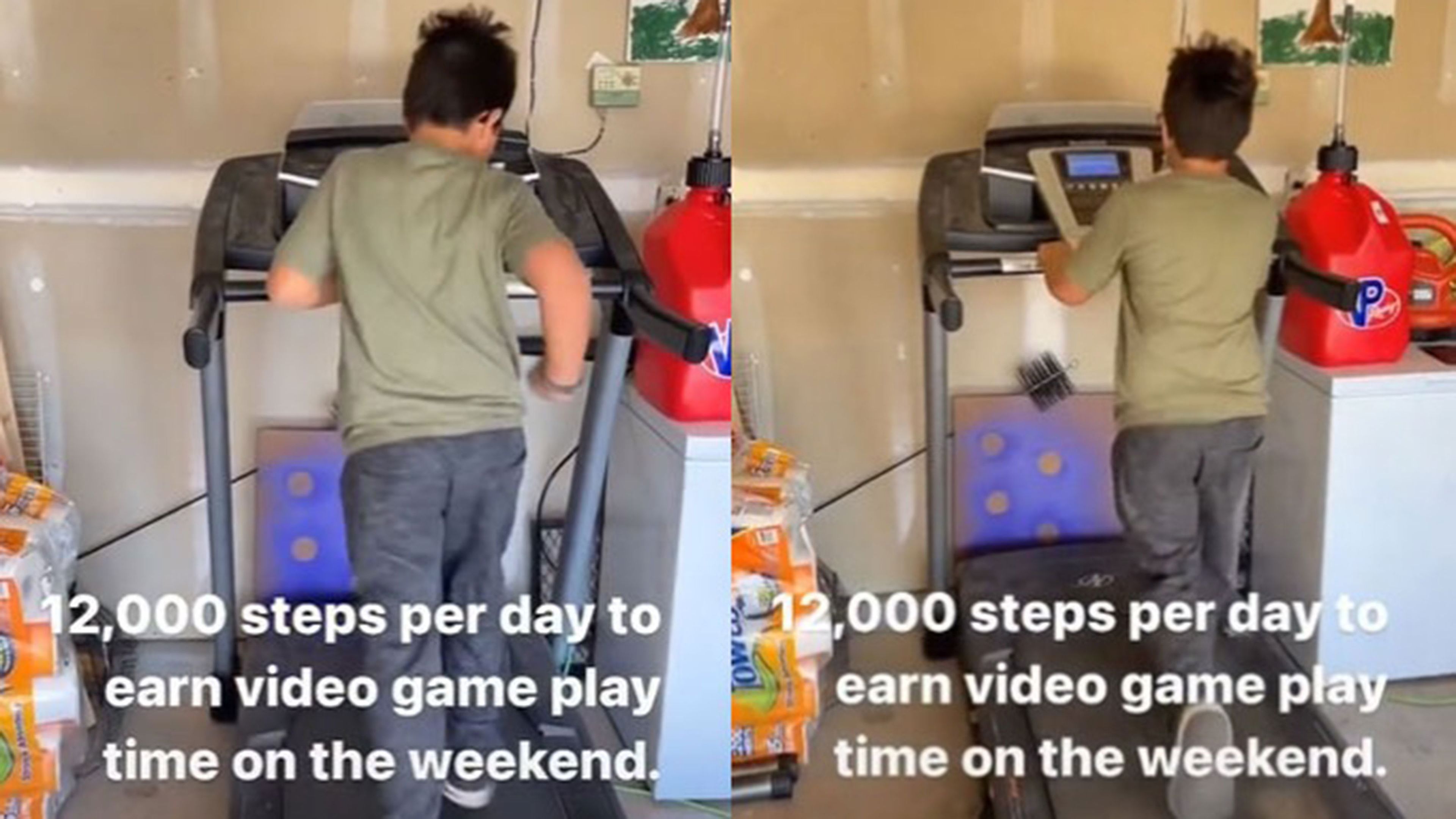 Obliga a sus hijos a andar 12.000 pasos al día para poder jugar a la consola