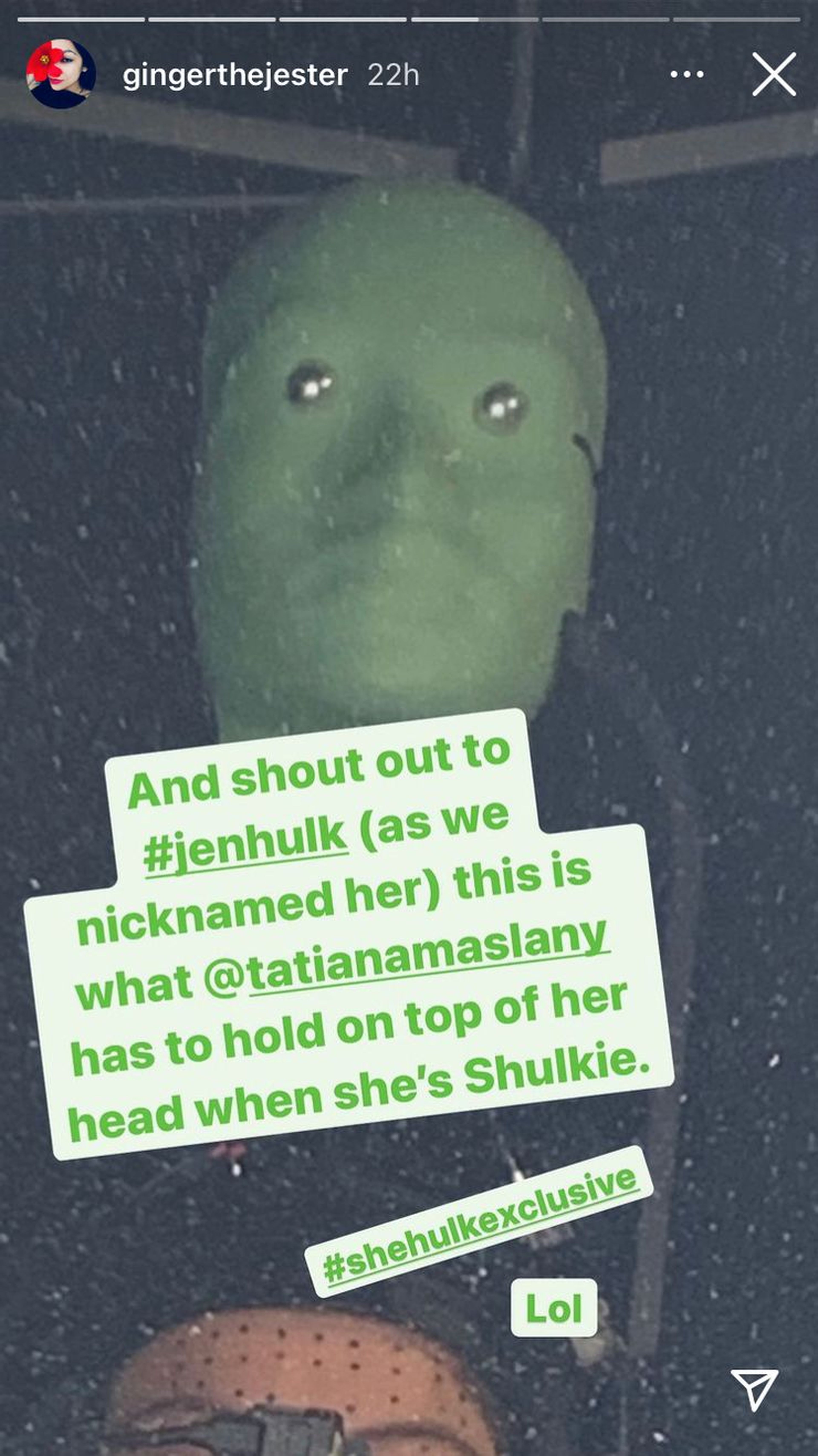 She-Hulk - Instagram de Ginger Gonzaga