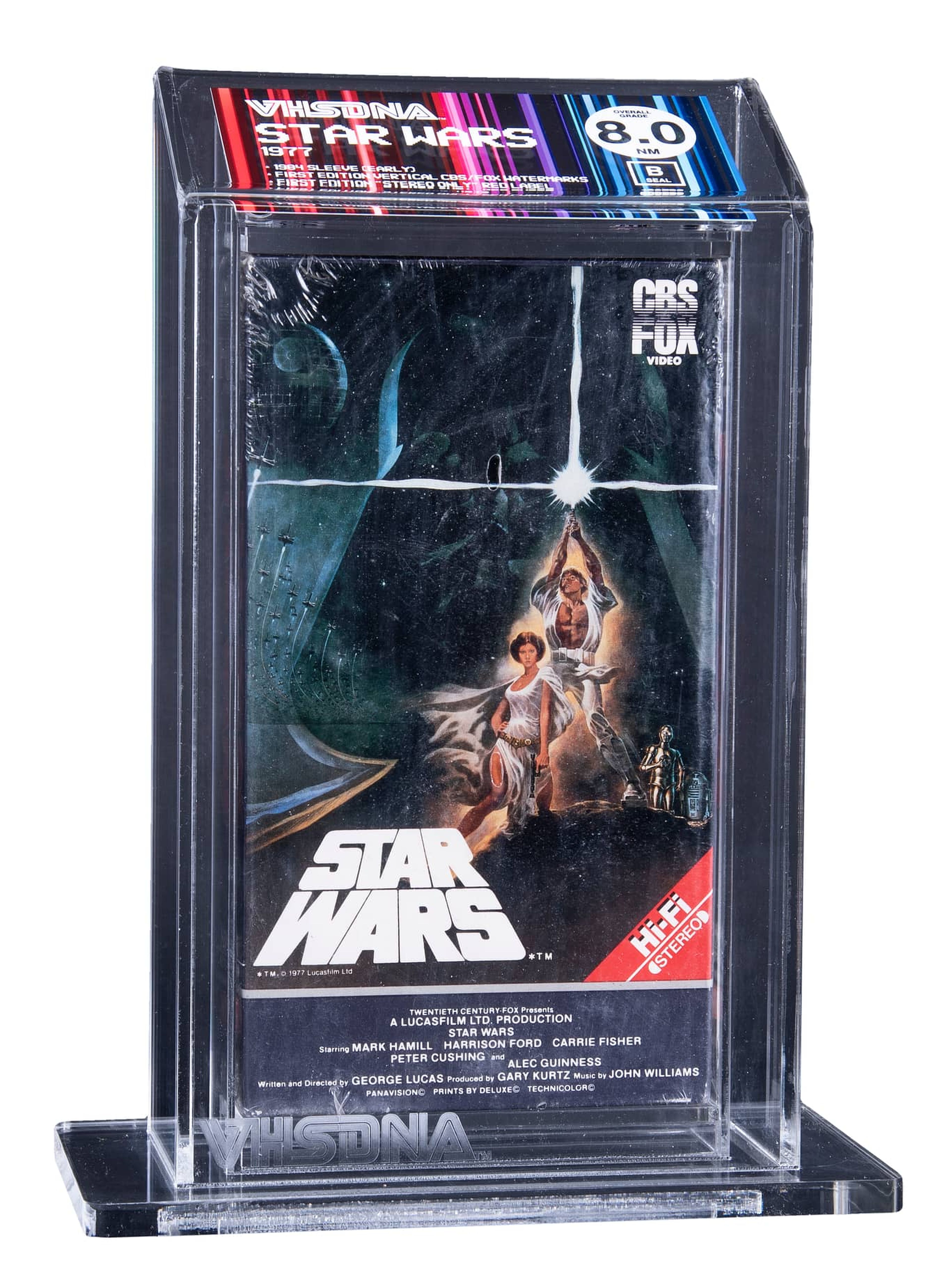 Copia en VHS de La guerra de las galaxias