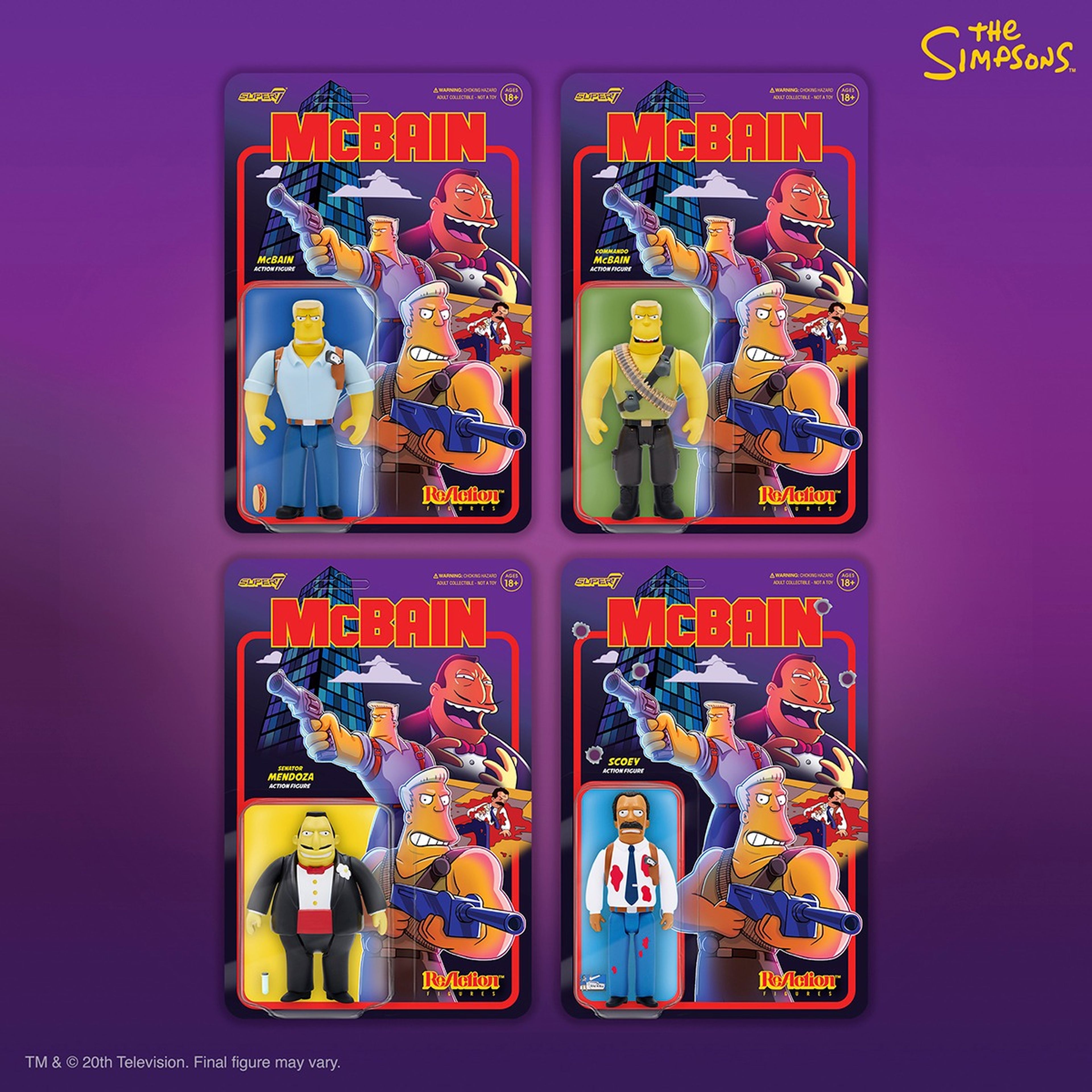 Los Simpson - Figuras de McBain de Super7