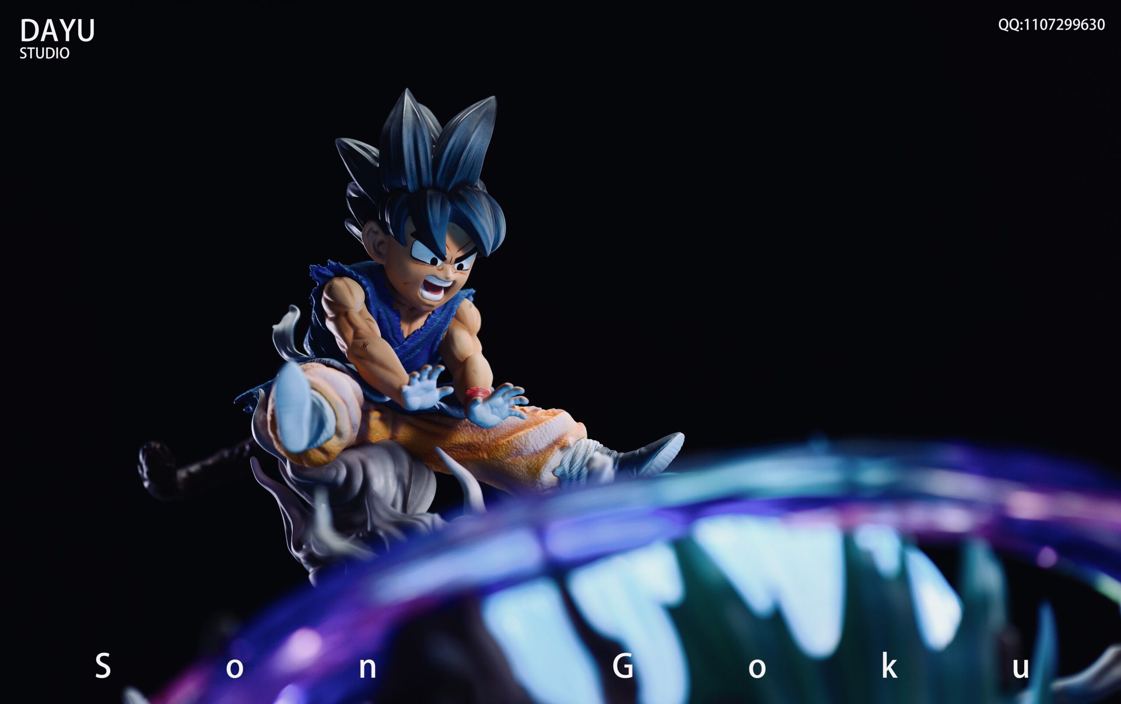 Dragon Ball GT - Así es la impresionante resina de Goku niño haciendo la Genkidama final de la serie