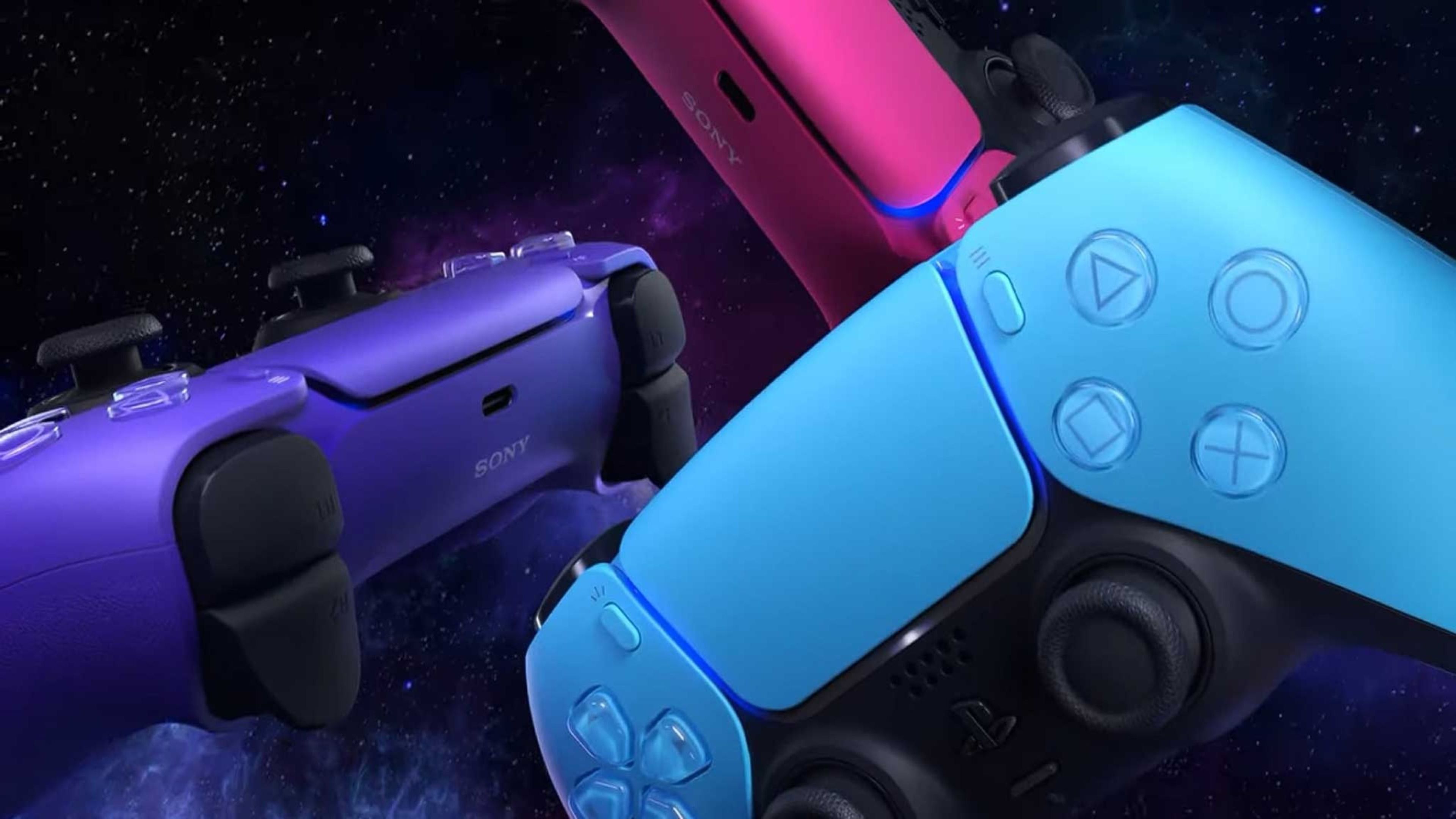 DualSense Nova Pink, Galactic Purple y Starlight Blue