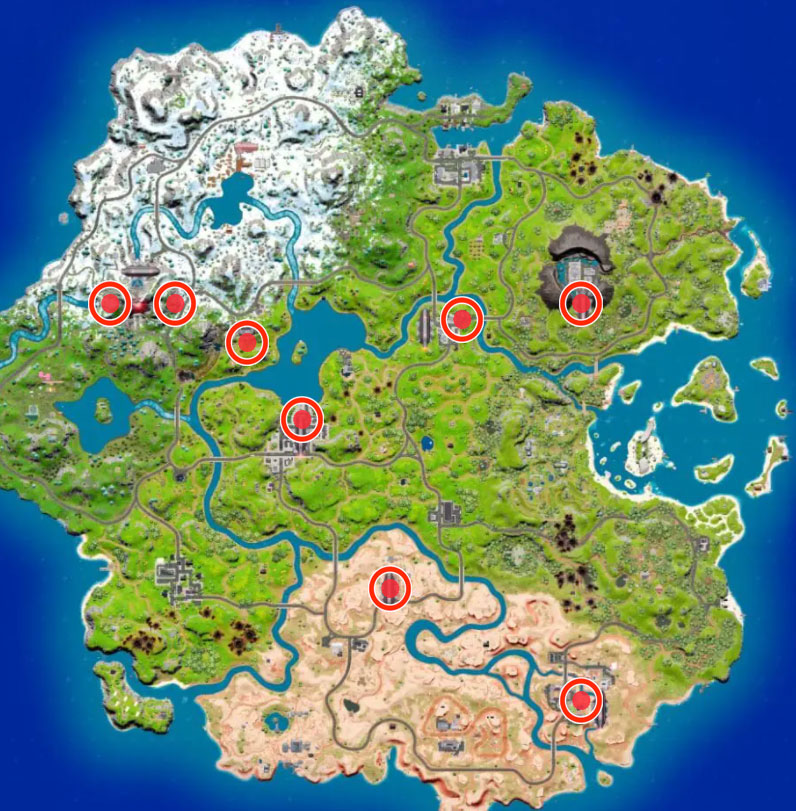 Torvin Upgrade Locations