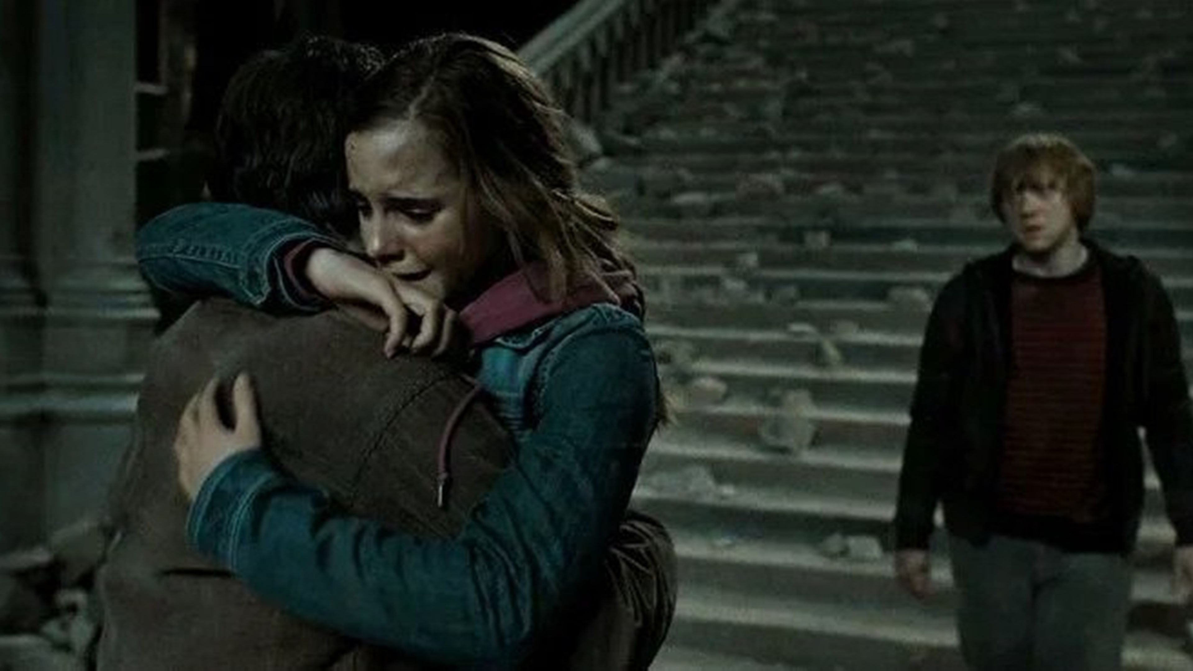 Harry Potter se despide de Ron y Hermione