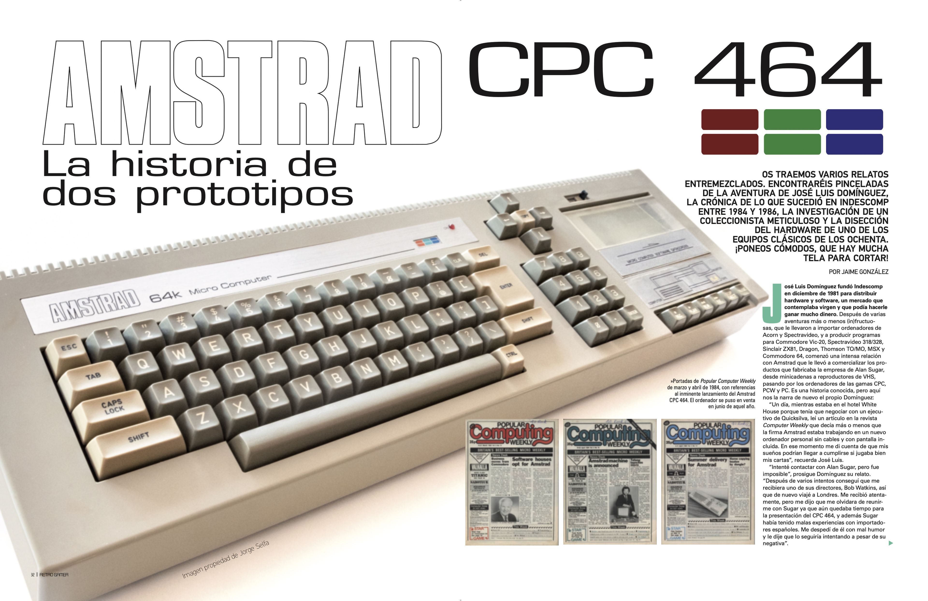 Retro Gamer 39: prototipo que dio origen al CPC 464