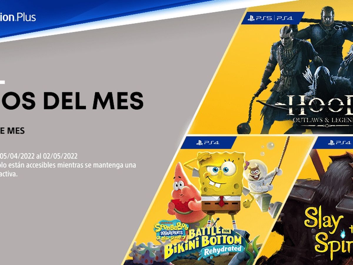 Bob Esponja está entre os jogos gratuitos da PS Plus em abril - Drops de  Jogos