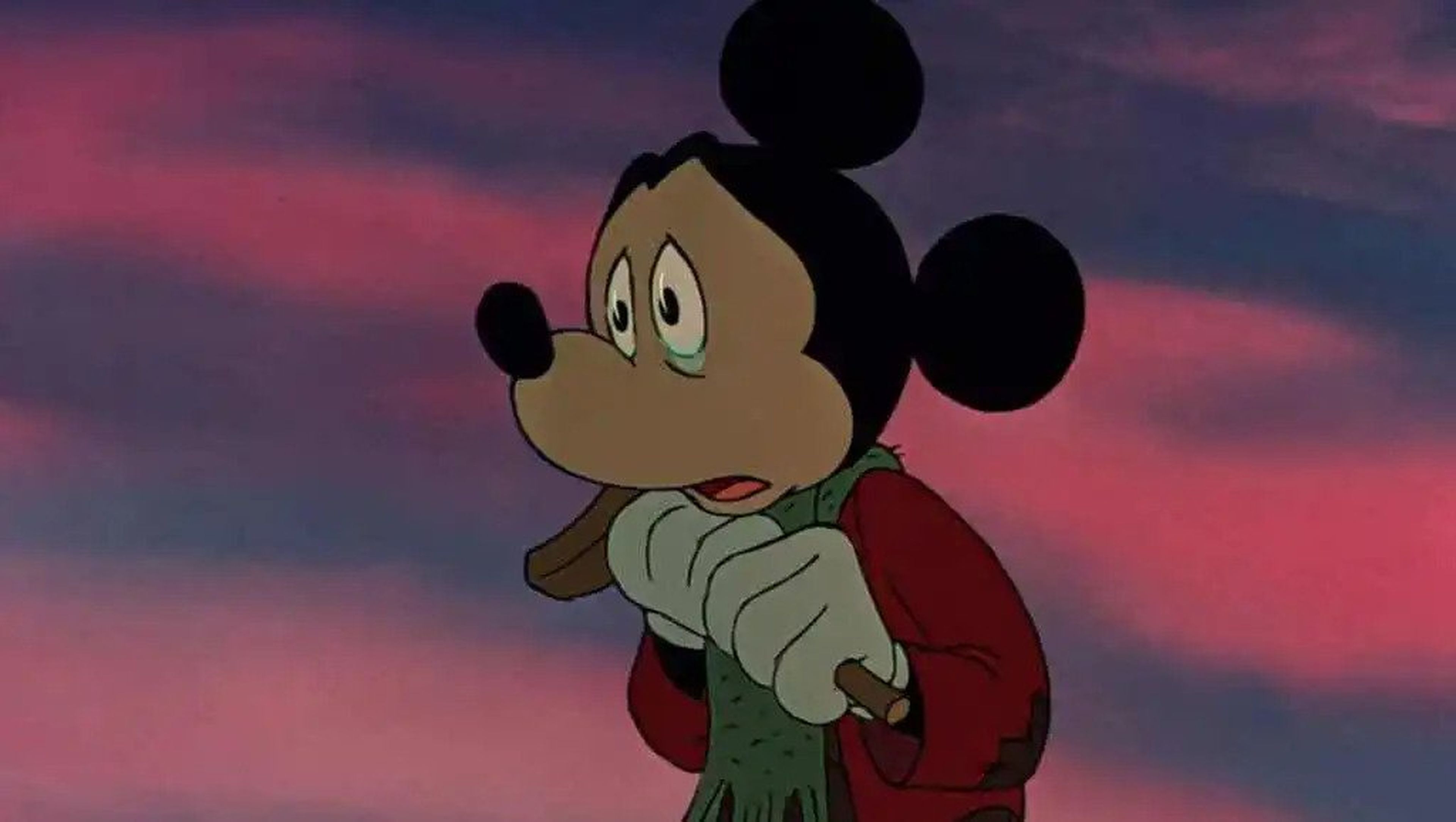 Mickey Mouse triste