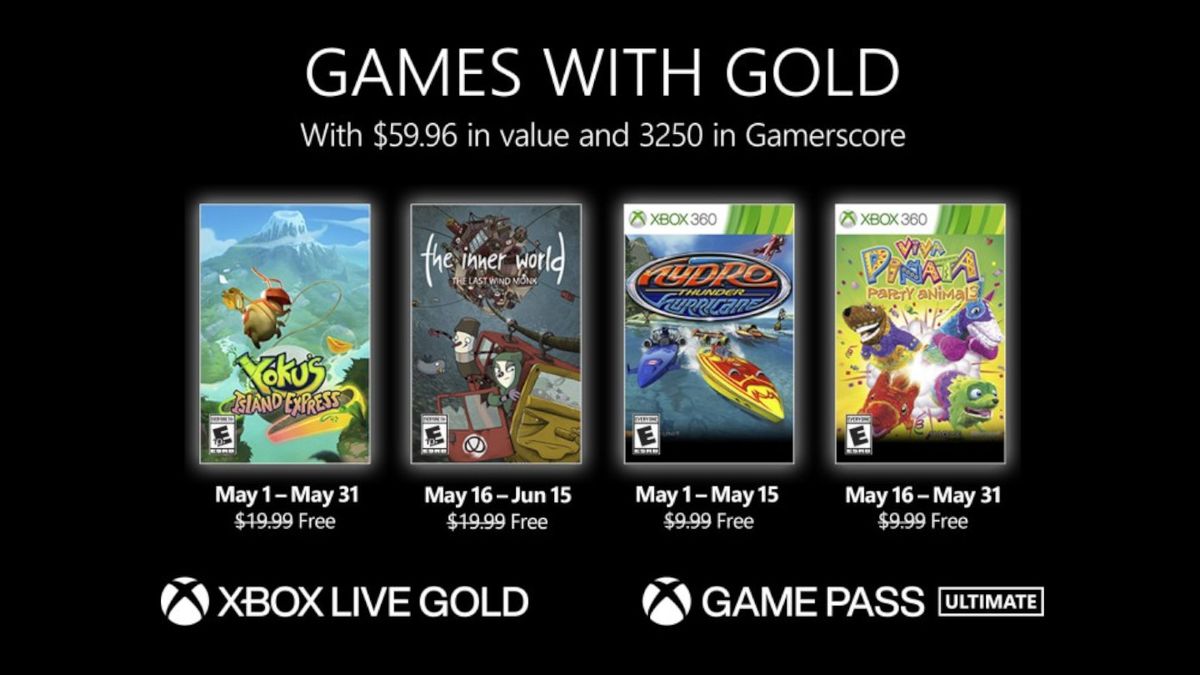 Xbox anuncia los Games with Gold de mayo de 2022