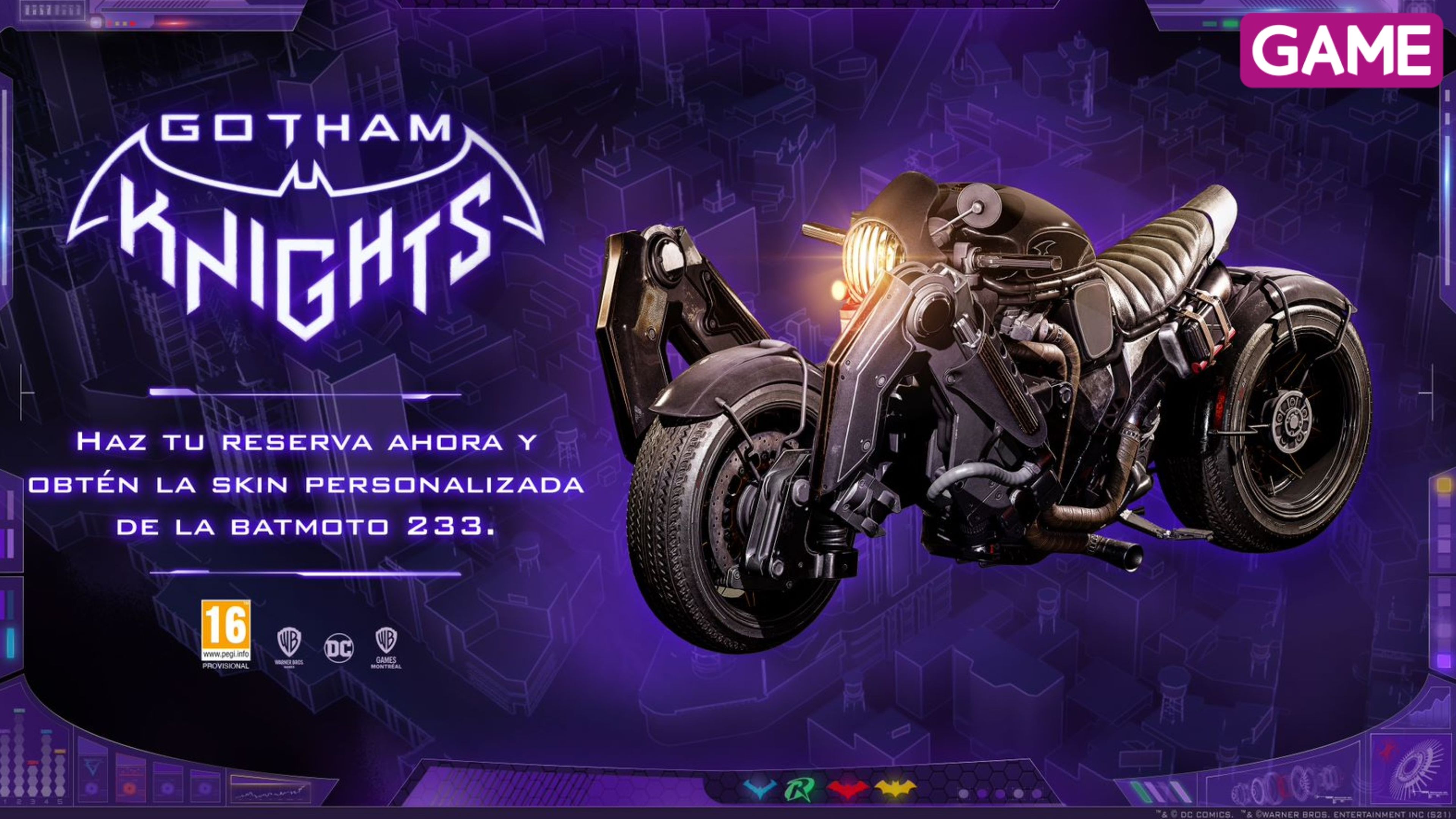 Gotham Knights - Edición Especial exclusiva de GAME con Skin Batmoto 233