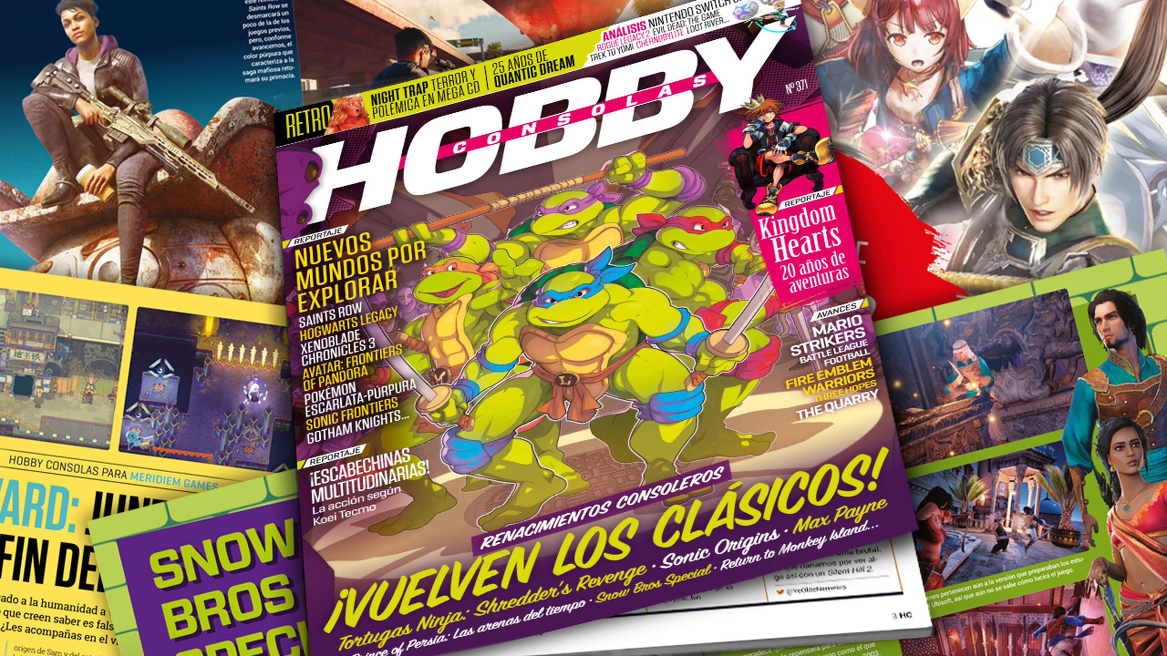 Hobby Consolas 371, ya a la venta con las Tortugas Ninja en la portada