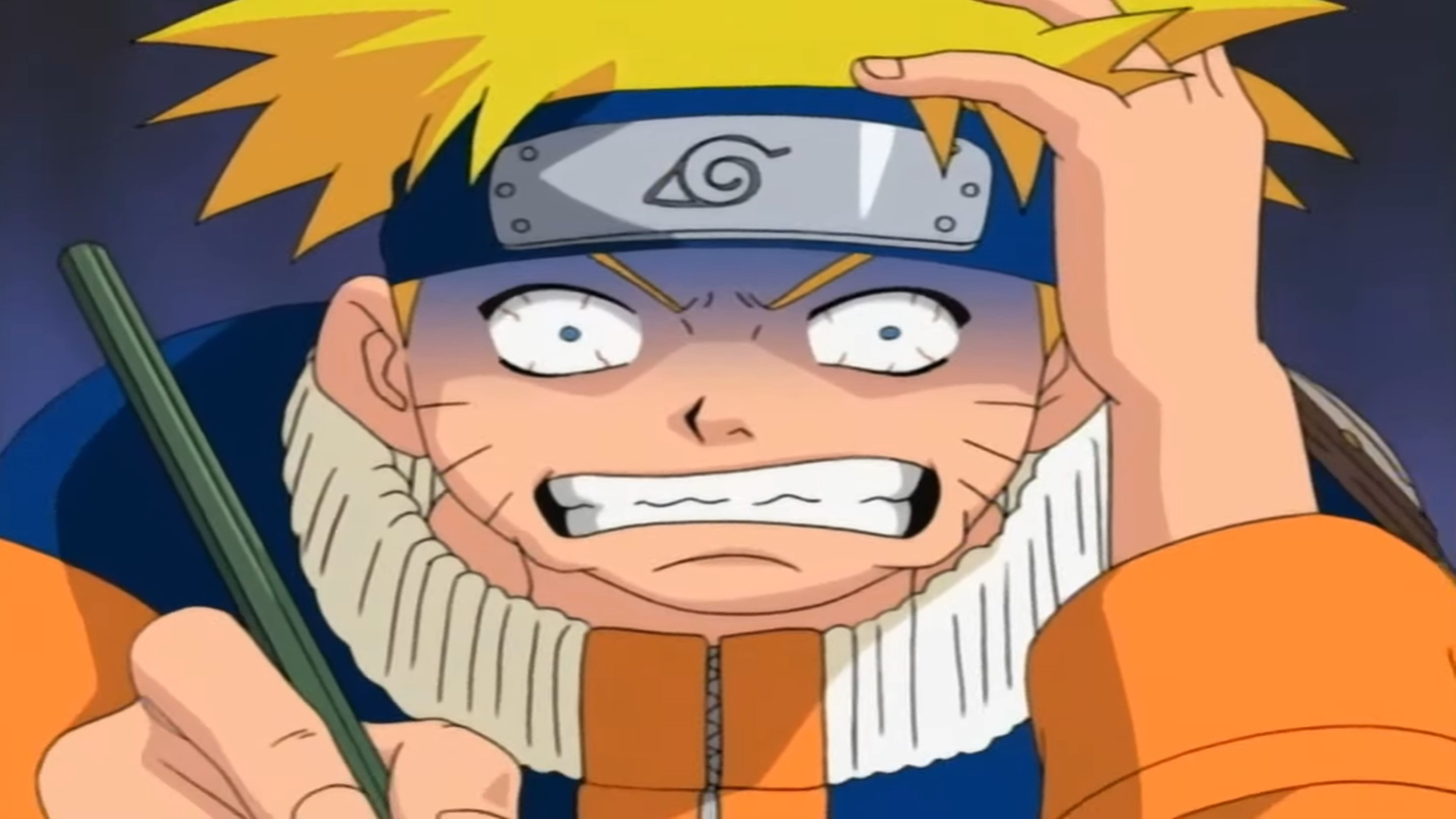 Naruto durante el examen de Chuunin