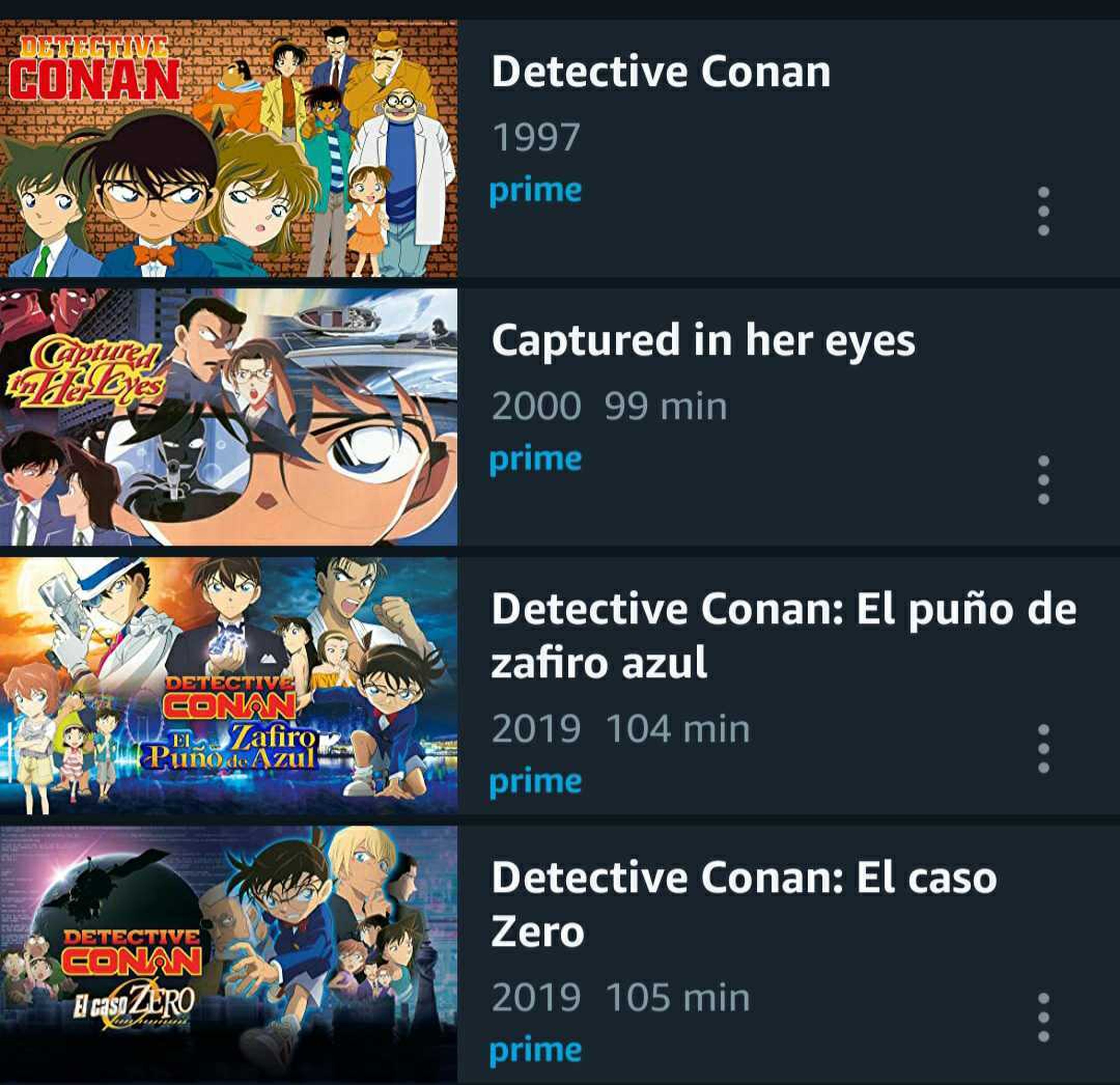 Películas de Detective Conan en Amazon Prime Video España