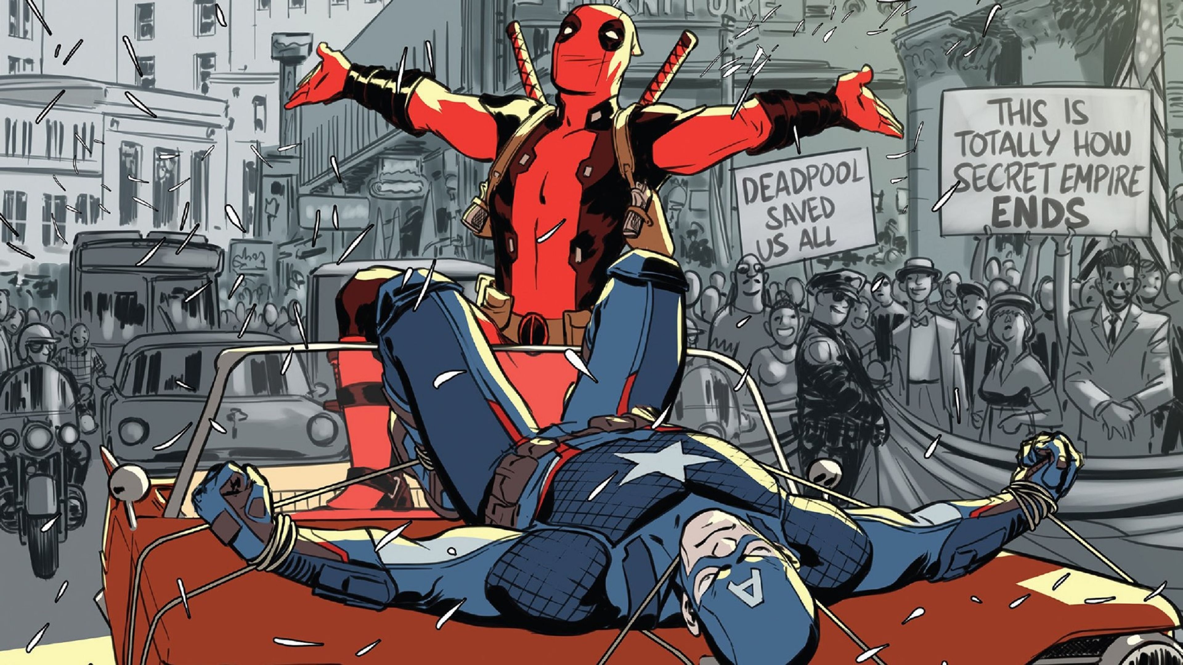 Capitán América vs Deadpool