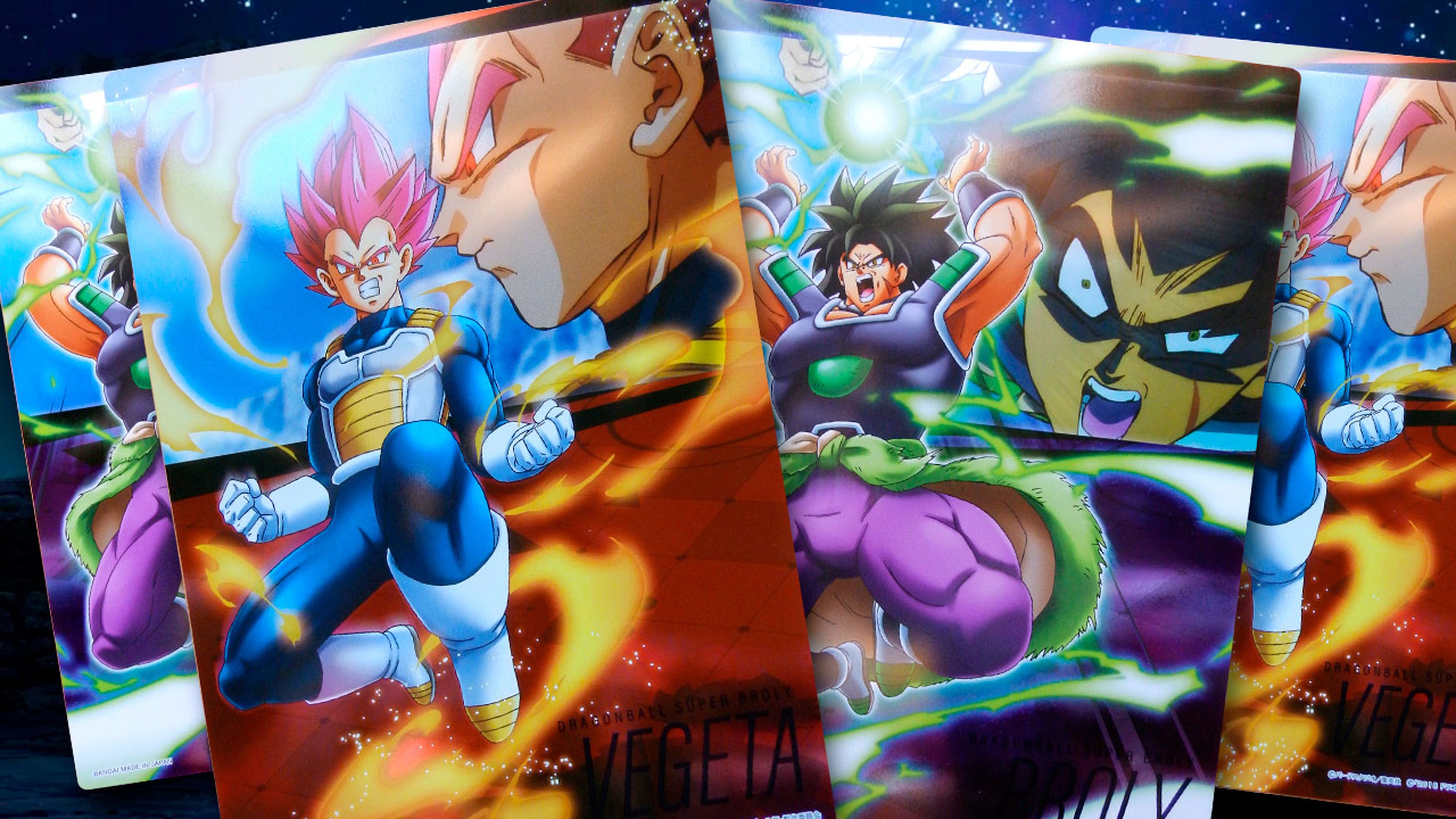 Dragon Ball Super Broly - Unboxing de las cartas metalizadas de la película